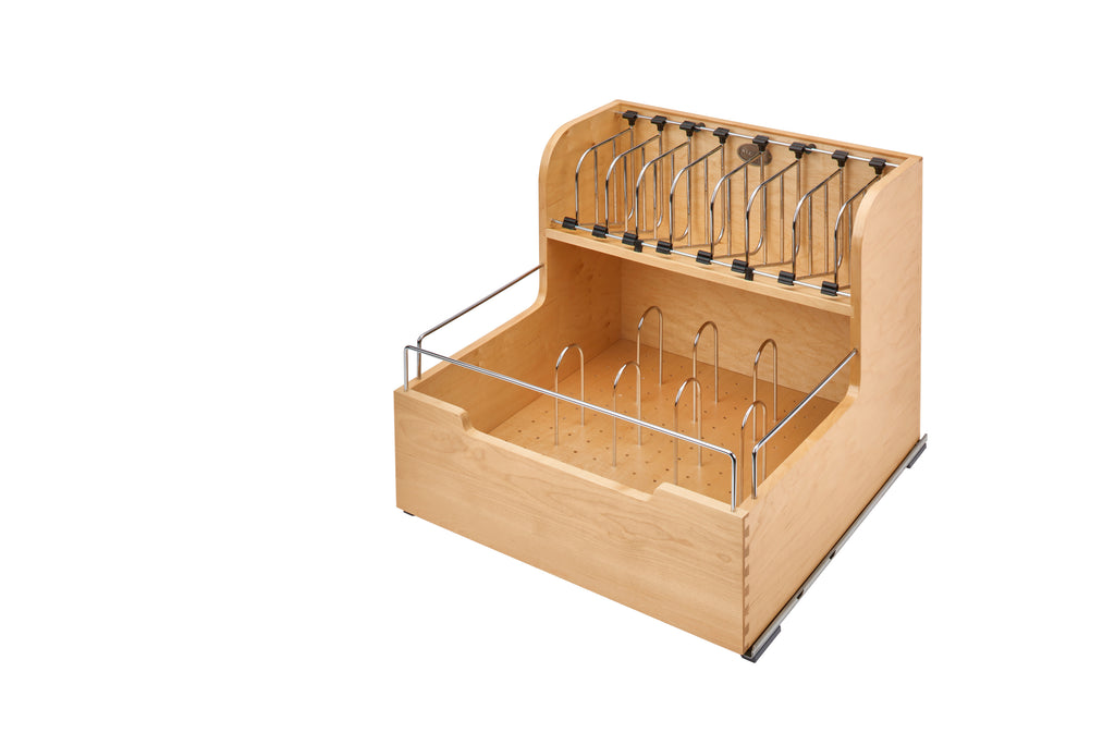 Wood Food Storage Container Organizer for 24" Base Cabinets