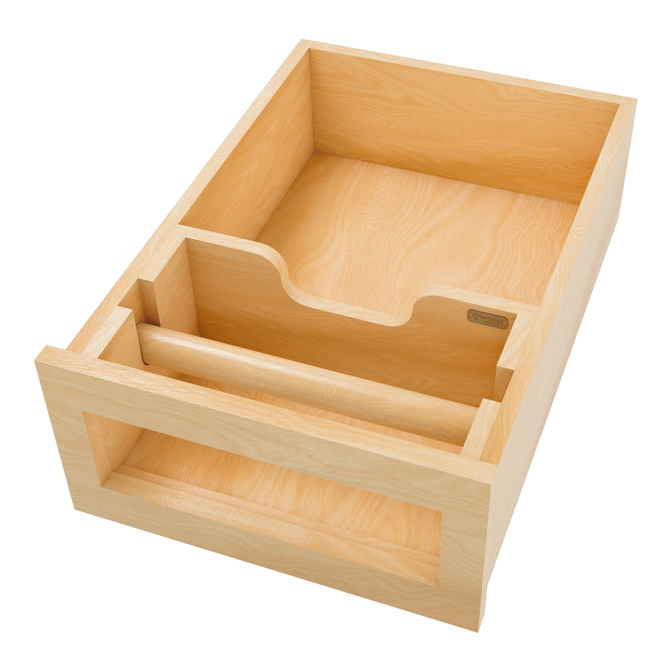 REV-A-SHELF 4PTD-18H-1 Natural Maple Paper Towel Drawer System w/o Slides for 18” Base Cabinets