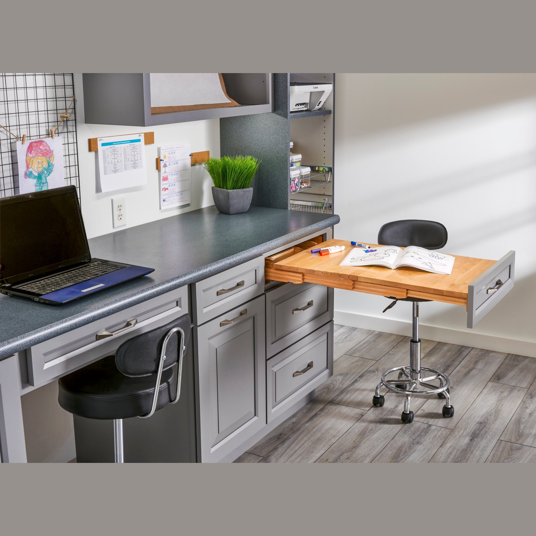 REV-A-SHELF 4TT-2133-1 Natural Maple Pullout Tambour Table