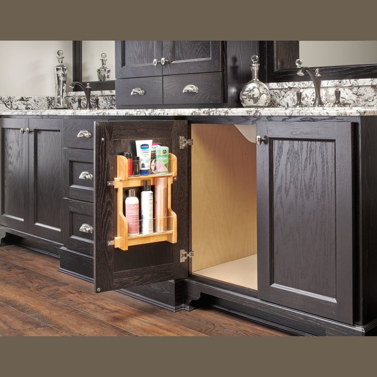 REV-A-SHELF 4VR Series Wood Vanity Cabinet Door Storage Rack