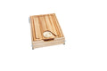 REV-A-SHELF 4WCCB-18HSC-1 Maple Cutting Board Replacement Drawer System w/ BLUM Soft-Close for 18" Base Cabinets