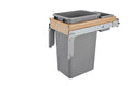 Wood Top Mount Pullout Waste Container w/ Soft-Close