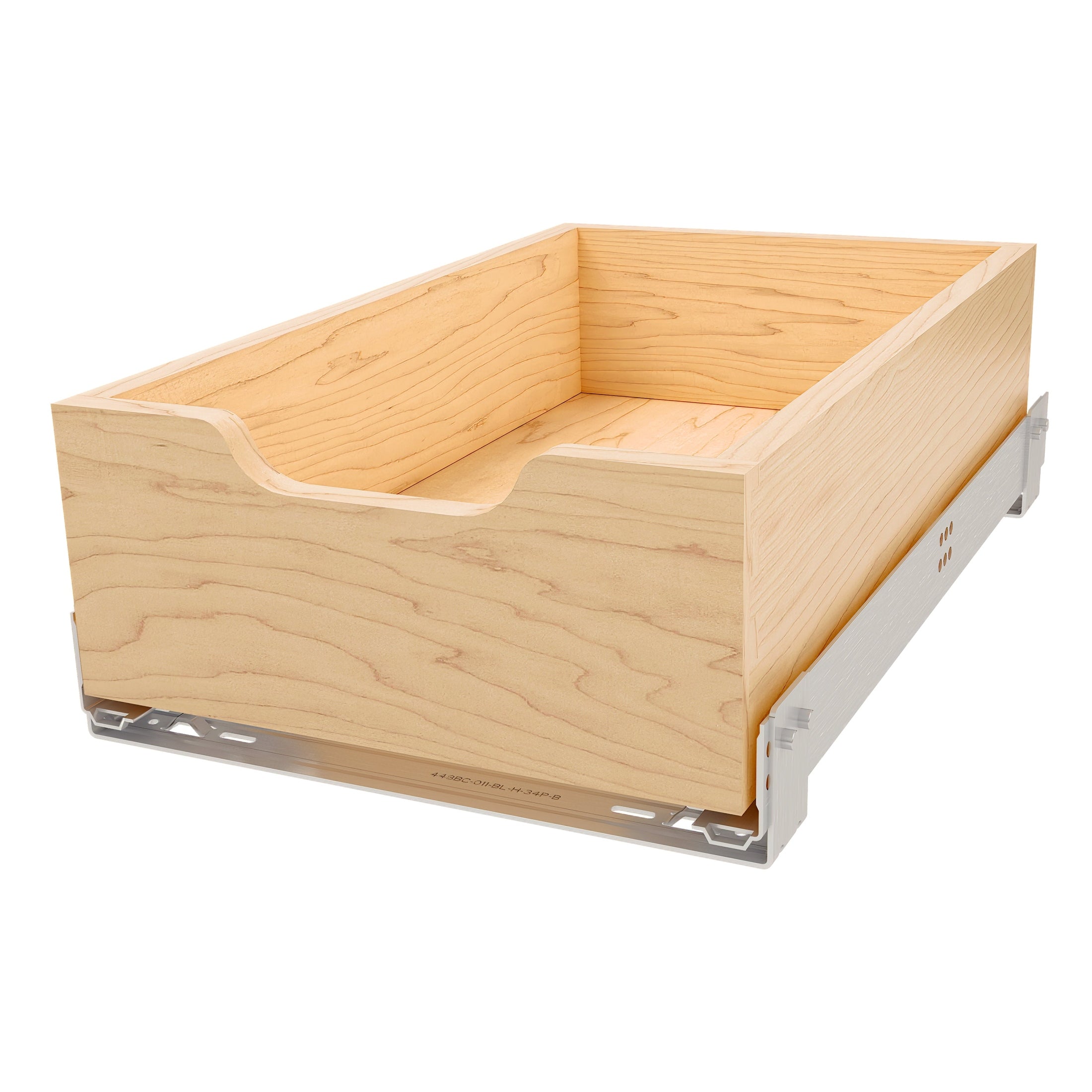 Reduced Depth Wood Pullout Drawer Box w/ BLUM Soft-Close for 15" Base Cabinets
