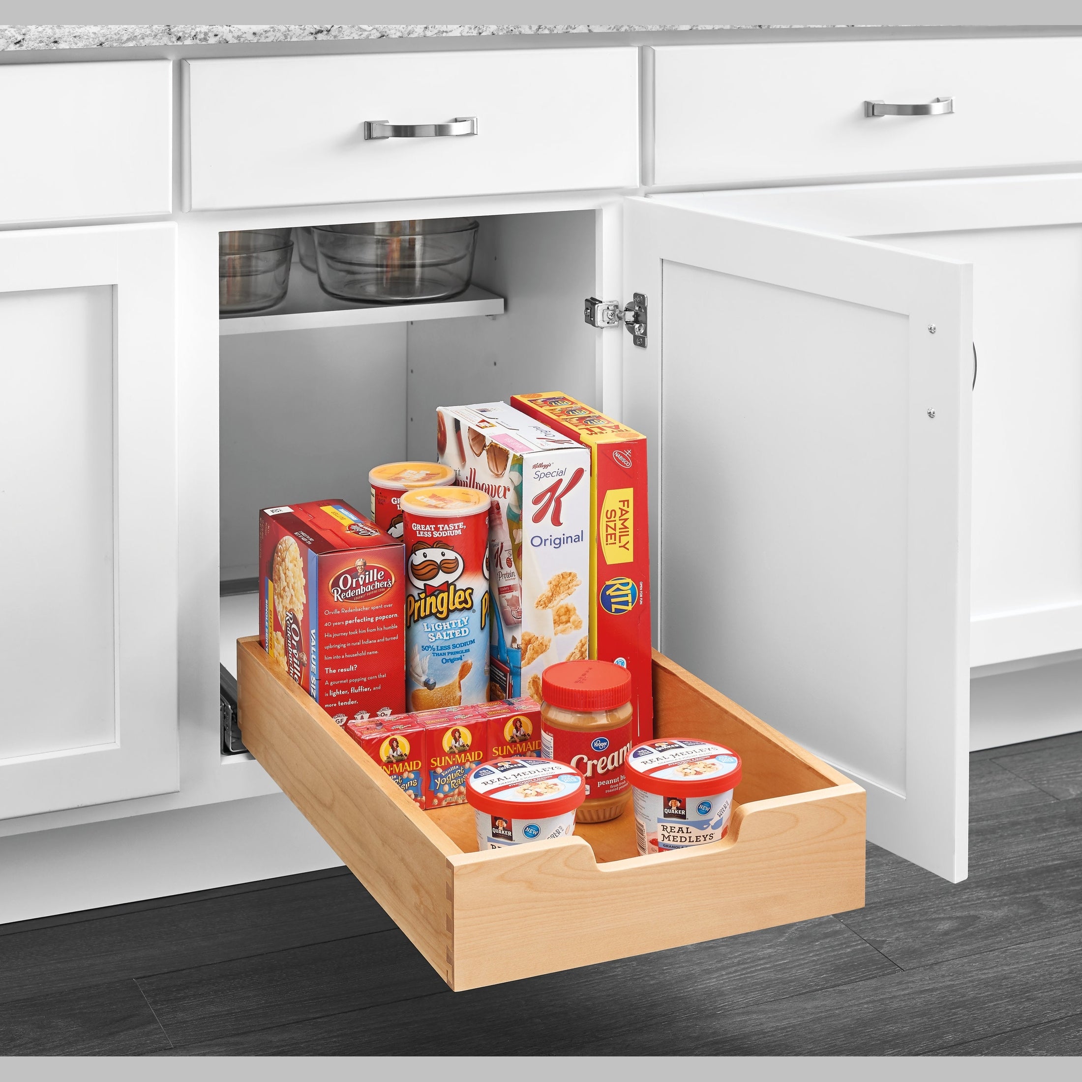 Standard Wood Pullout Drawer w/ BLUM Soft-Close for 18" Base Cabinets