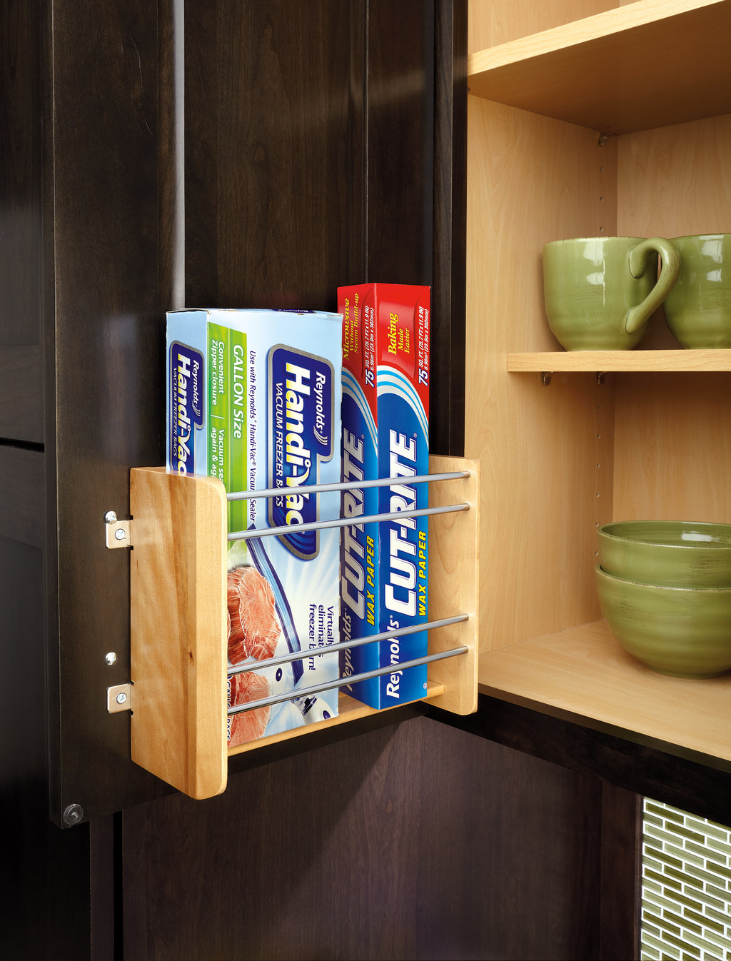 4WFR Series Wood Foil/Wrap Cabinet Door Organizer
