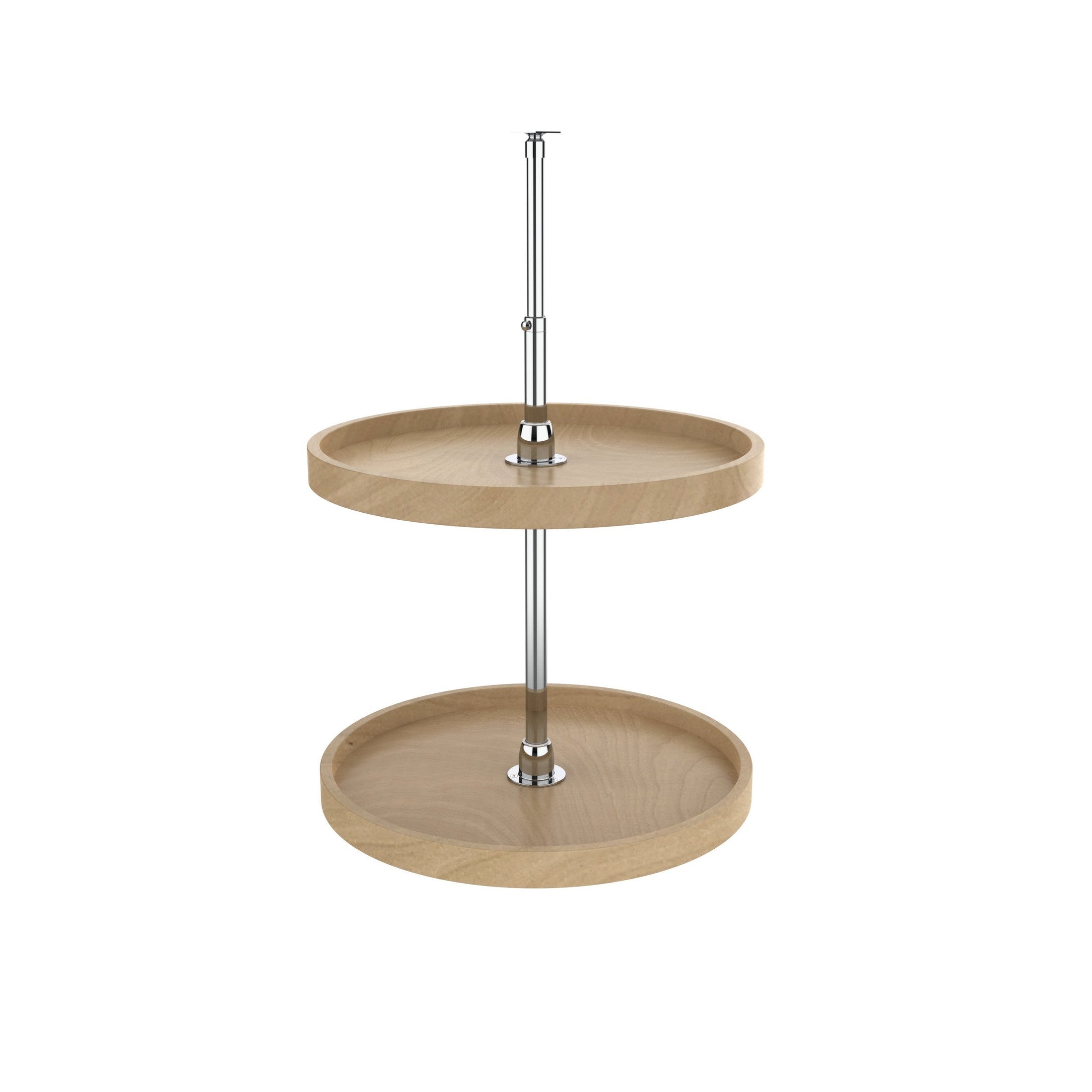 20" Maple Full-Circle 2-Shelf Lazy Susan for Corner Wall Cabinets