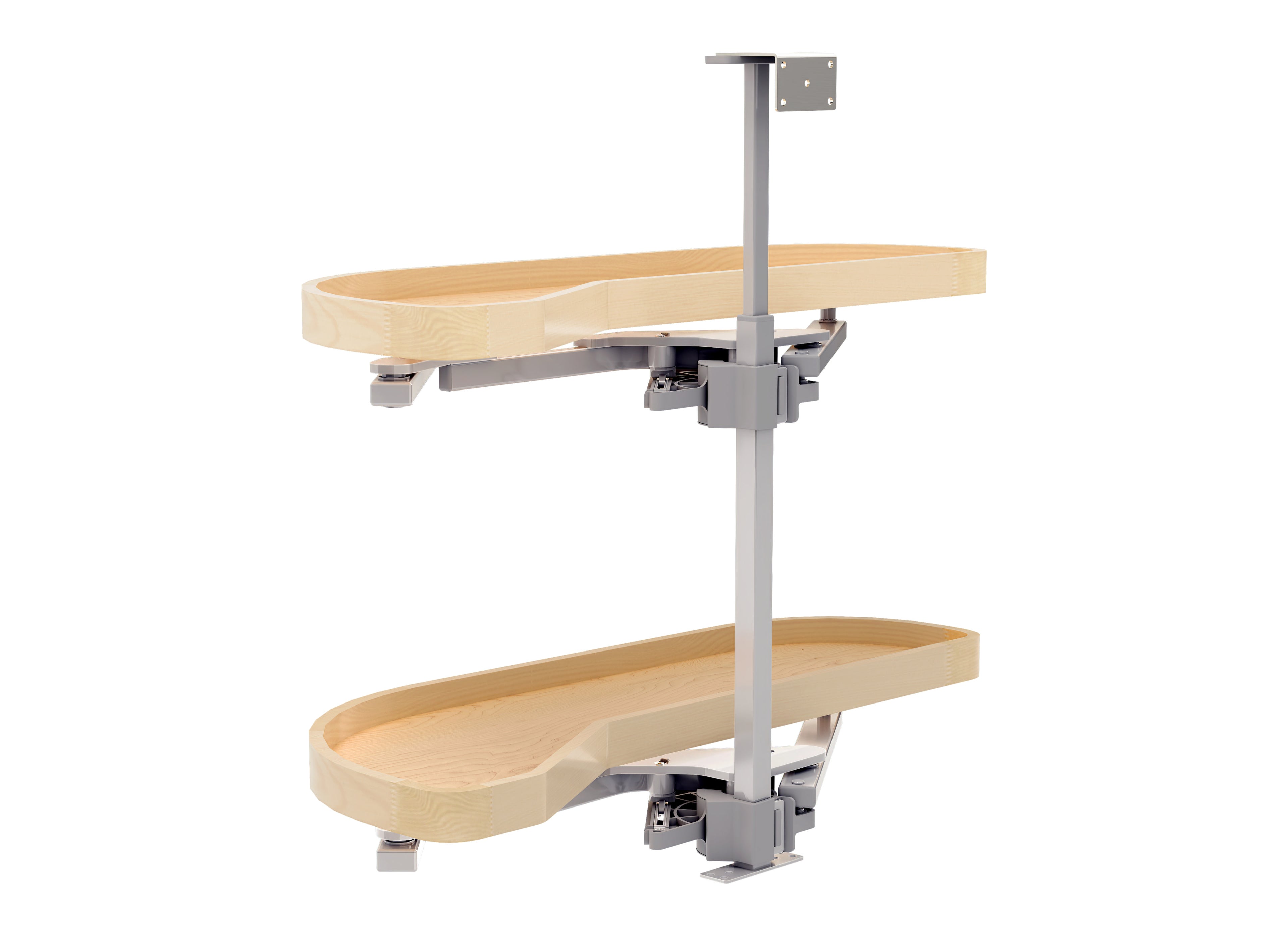 Maple Two-Tier Classic Girasolo w/ Soft-Close for 12" Left Opening/Blind Right Corner Cabinets