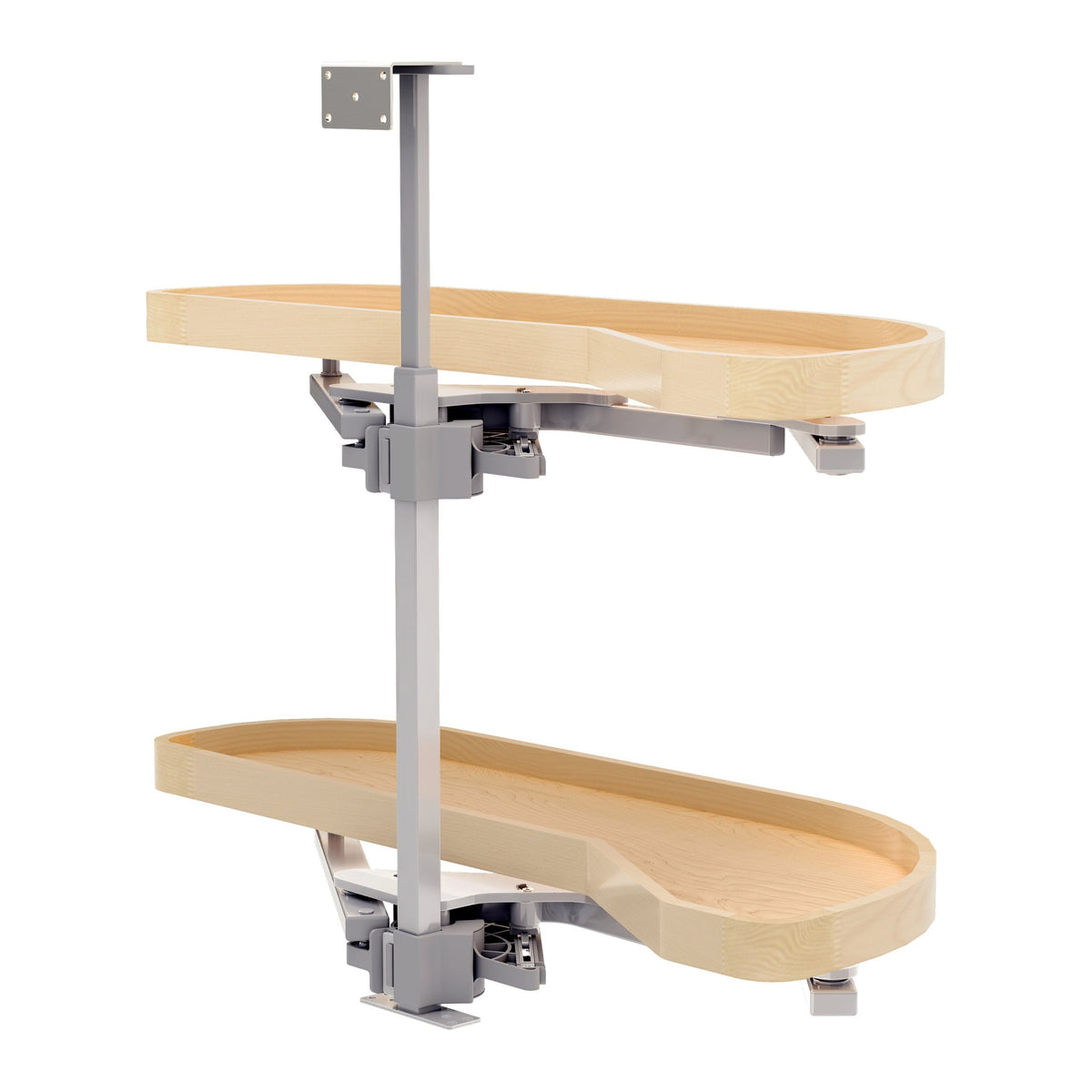 Maple Two-Tier Classic Girasolo w/ Soft-Close for 12" Right Opening/Blind Left Corner Cabinets