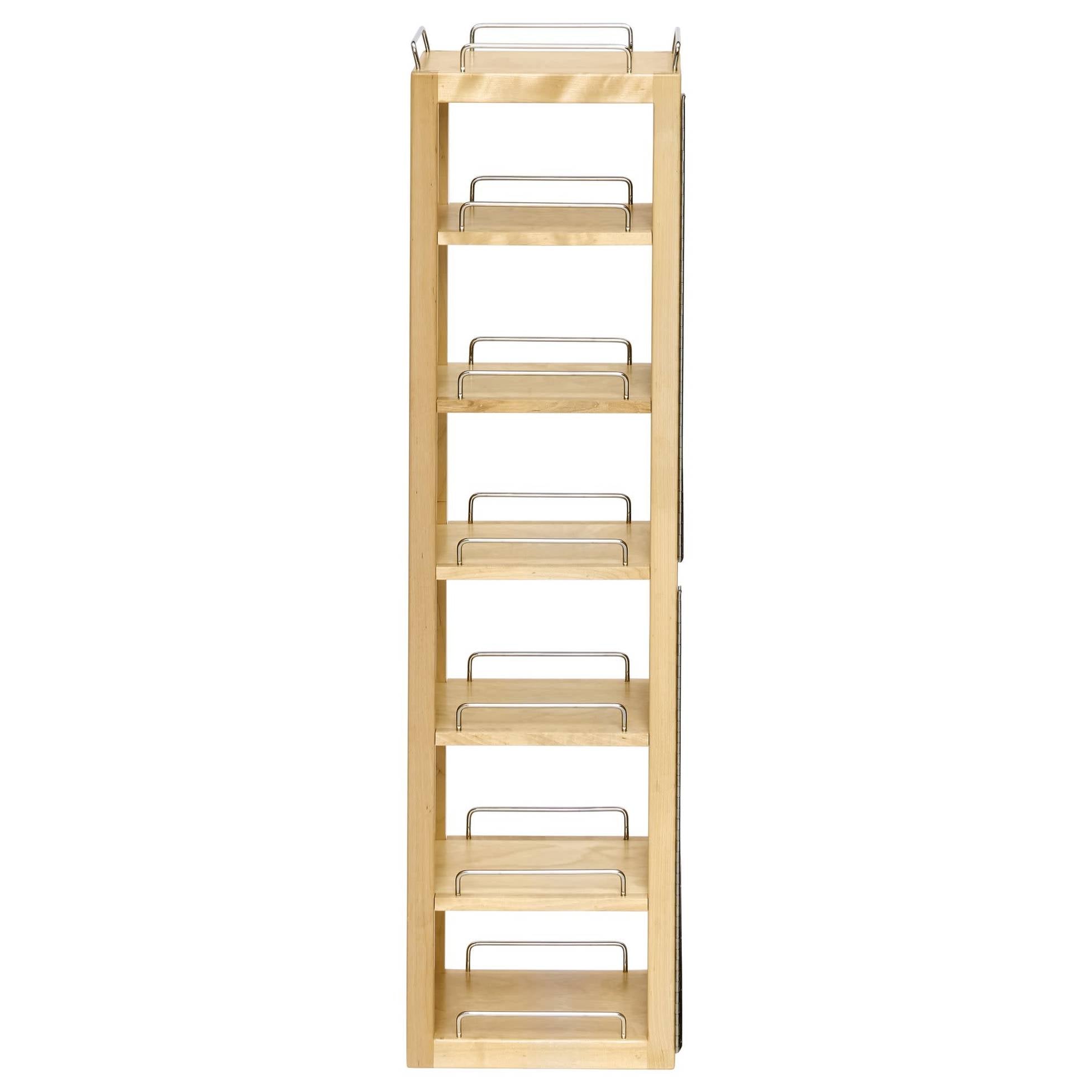 Natural Maple (12) Shelf Swing-Out Pantry for 36" Base Cabinets w/ Height Opening 45"+