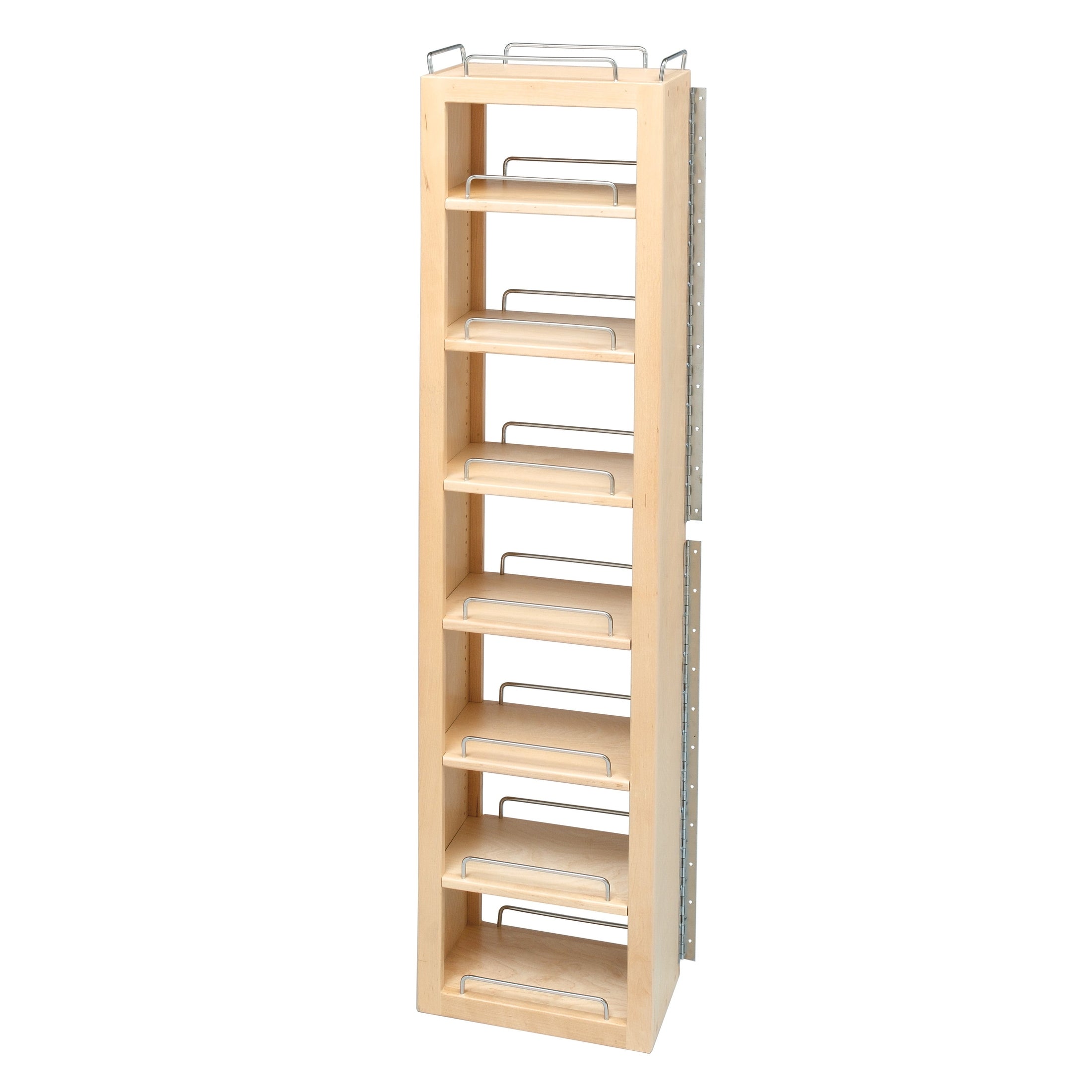 Natural Maple (14) Shelf Swing-Out Pantry for 36" Base Cabinets w/ Height Opening 51"+