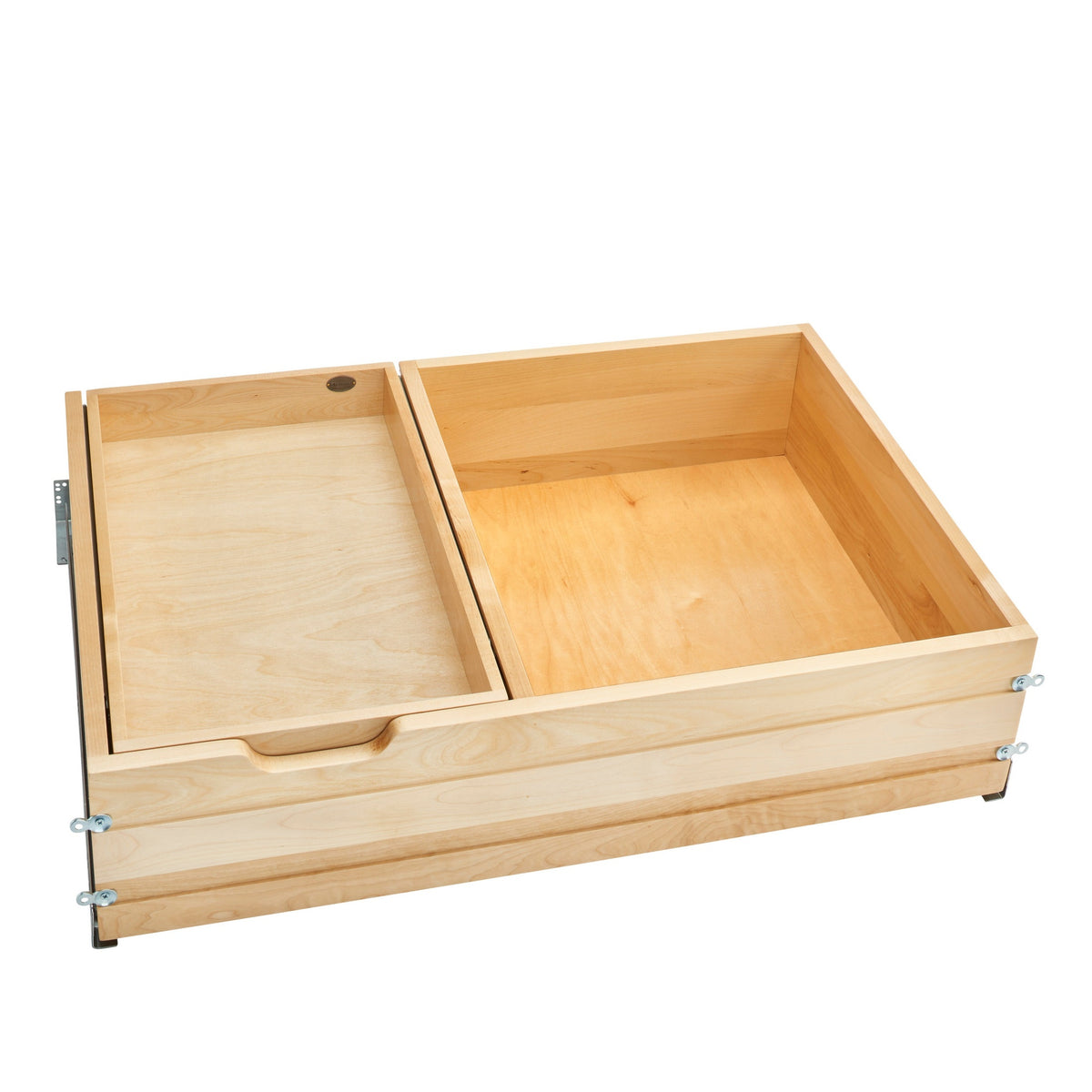 REV-A-SHELF 4WTCDD-36HSC-1 Maple Two-Tier Replacement Deep Drawer System w/ BLUM Soft-Close for 36" Base Cabinets