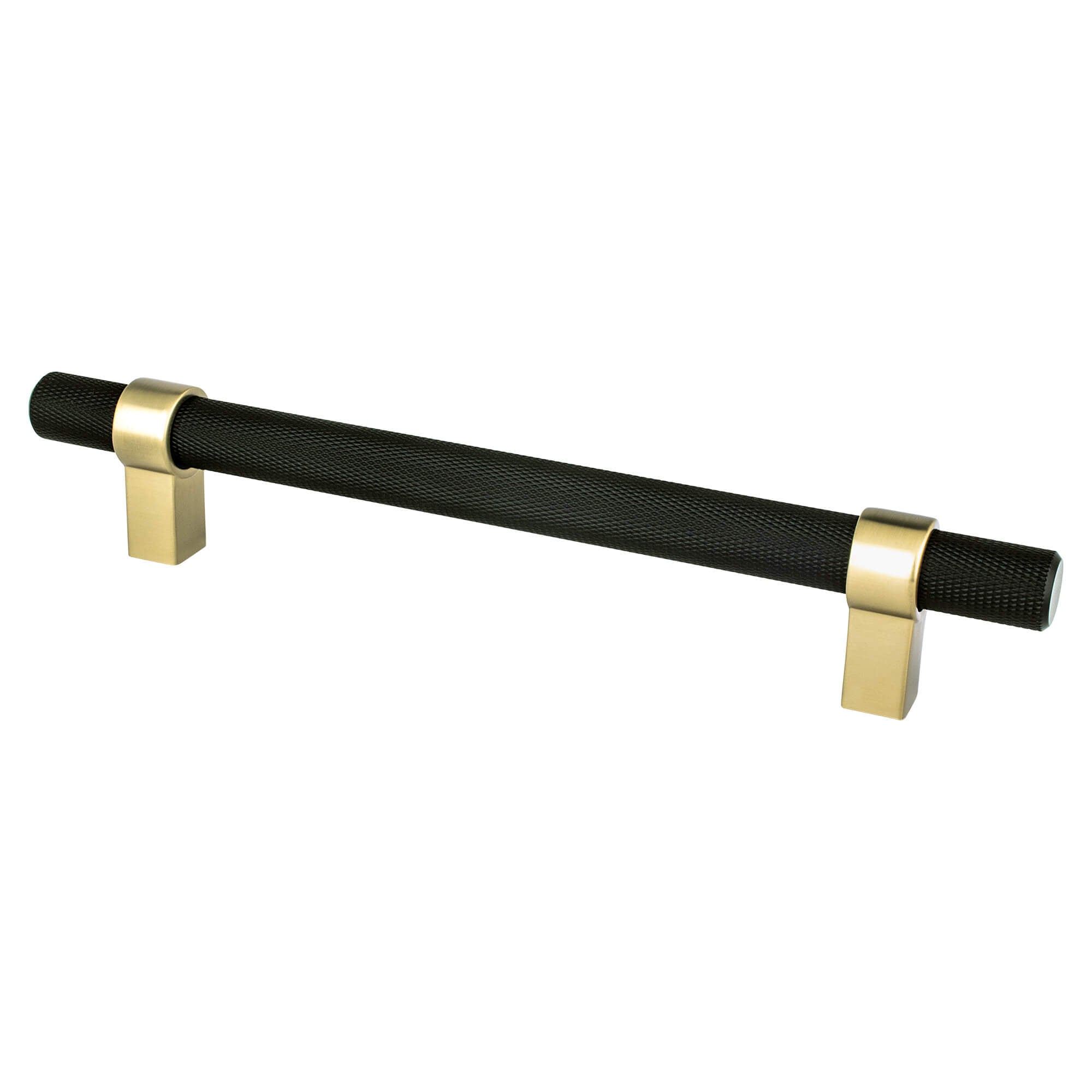Berenson Radial Reign 6-5/16"(160mm) Pull, Matte Black and Modern Brushed Gold