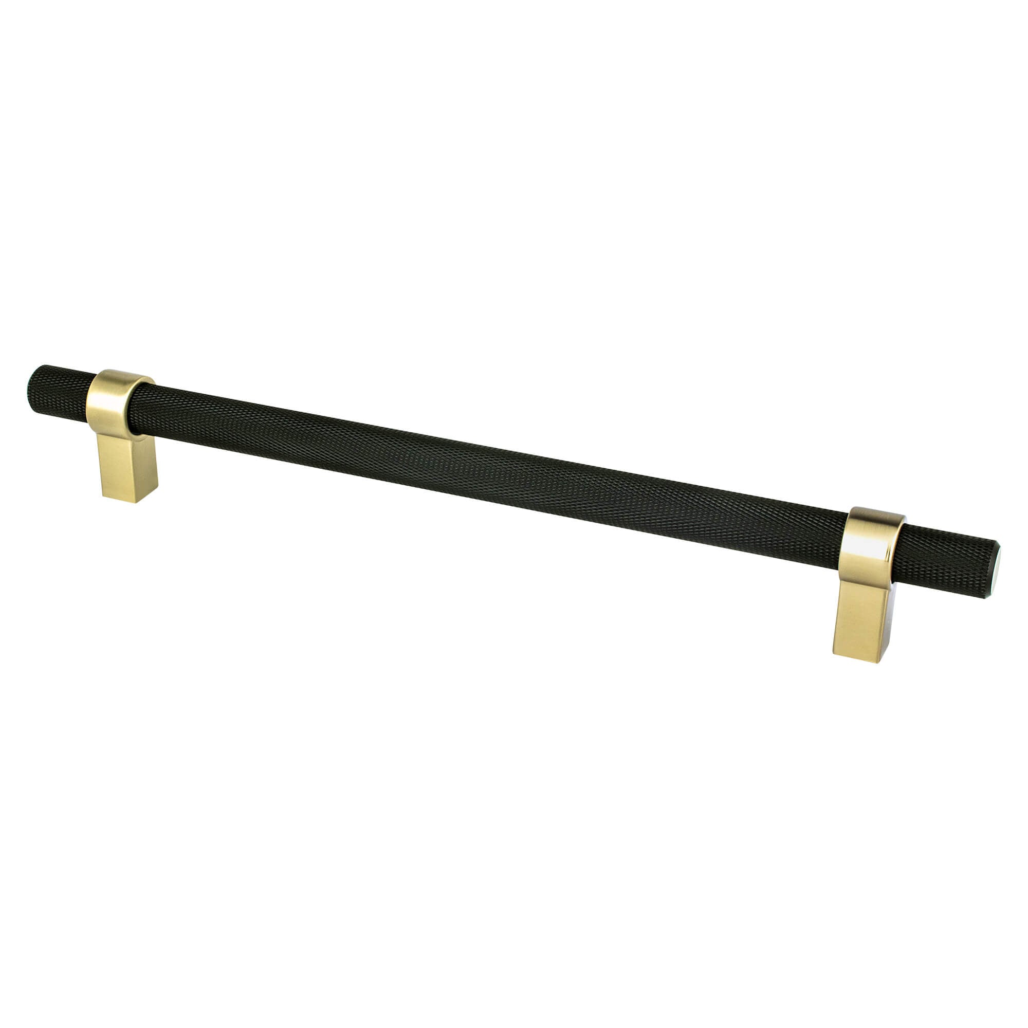 Berenson Radial Reign 8-13/16"(224mm) Pull, Matte Black and Modern Brushed Gold