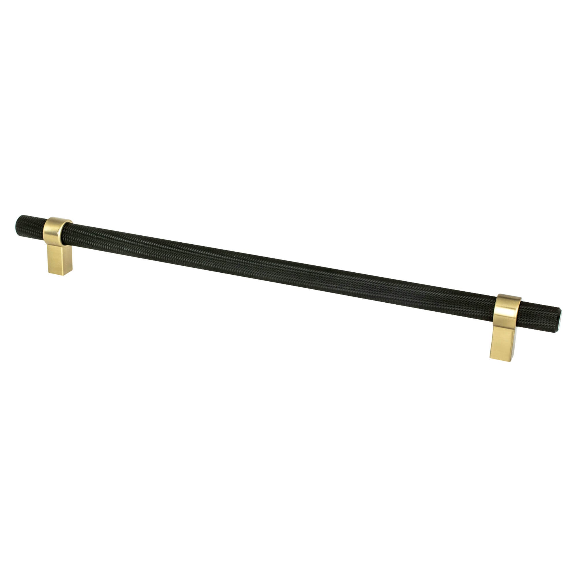Berenson Radial Reign 12"(305mm) Appliance Pull, Matte Black and Modern Brushed Gold
