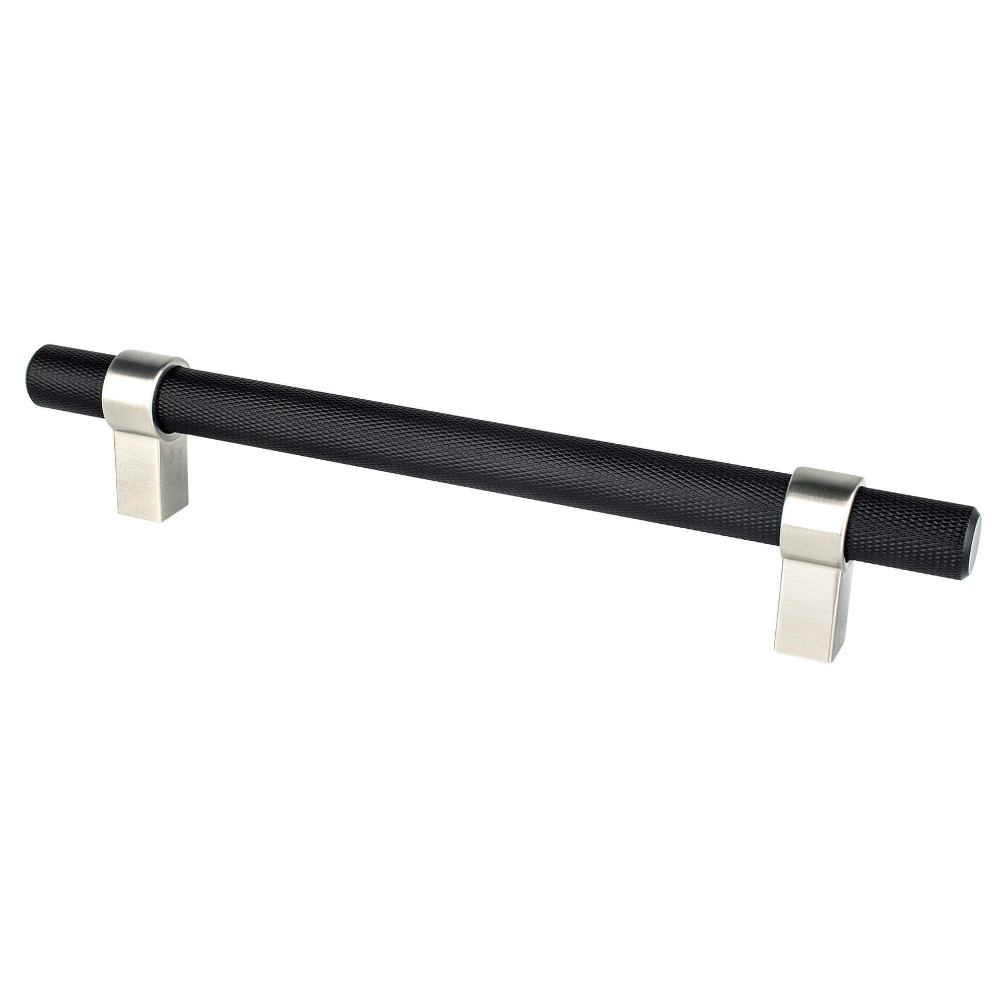 Berenson Radial Reign 6-5/16"(160mm) Pull, Matte Black and Brushed Nickel