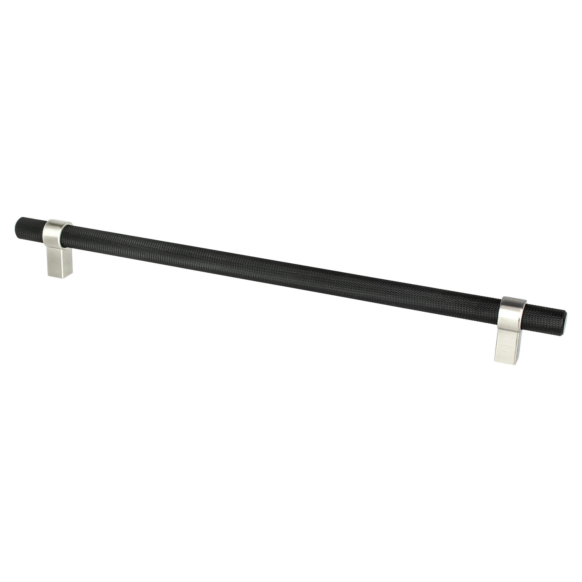 Berenson Radial Reign 12"(305mm) Appliance Pull, Matte Black and Brushed Nickel