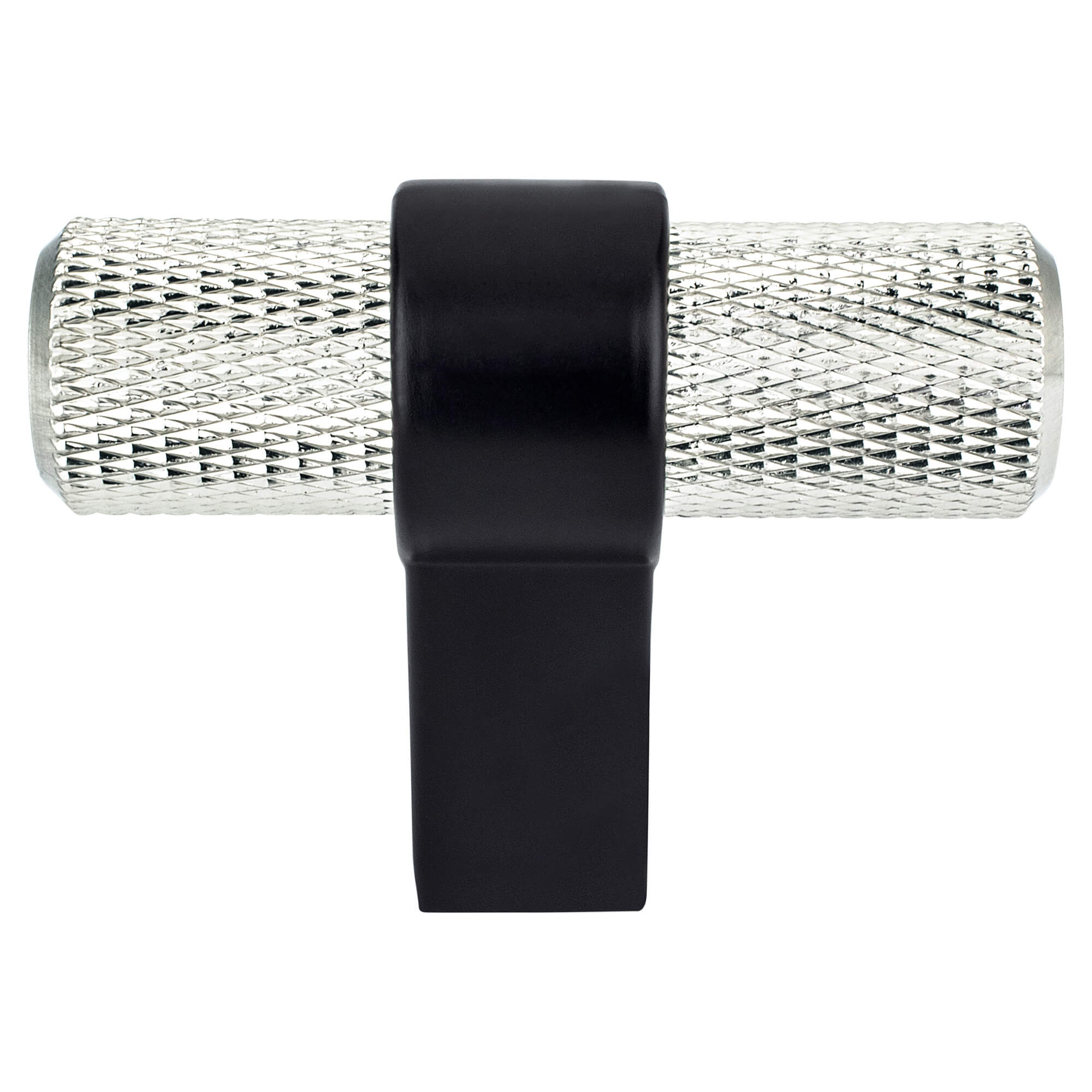 Berenson Radial Reign 2"(50mm) Knob, Brushed Nickel and Matte Black