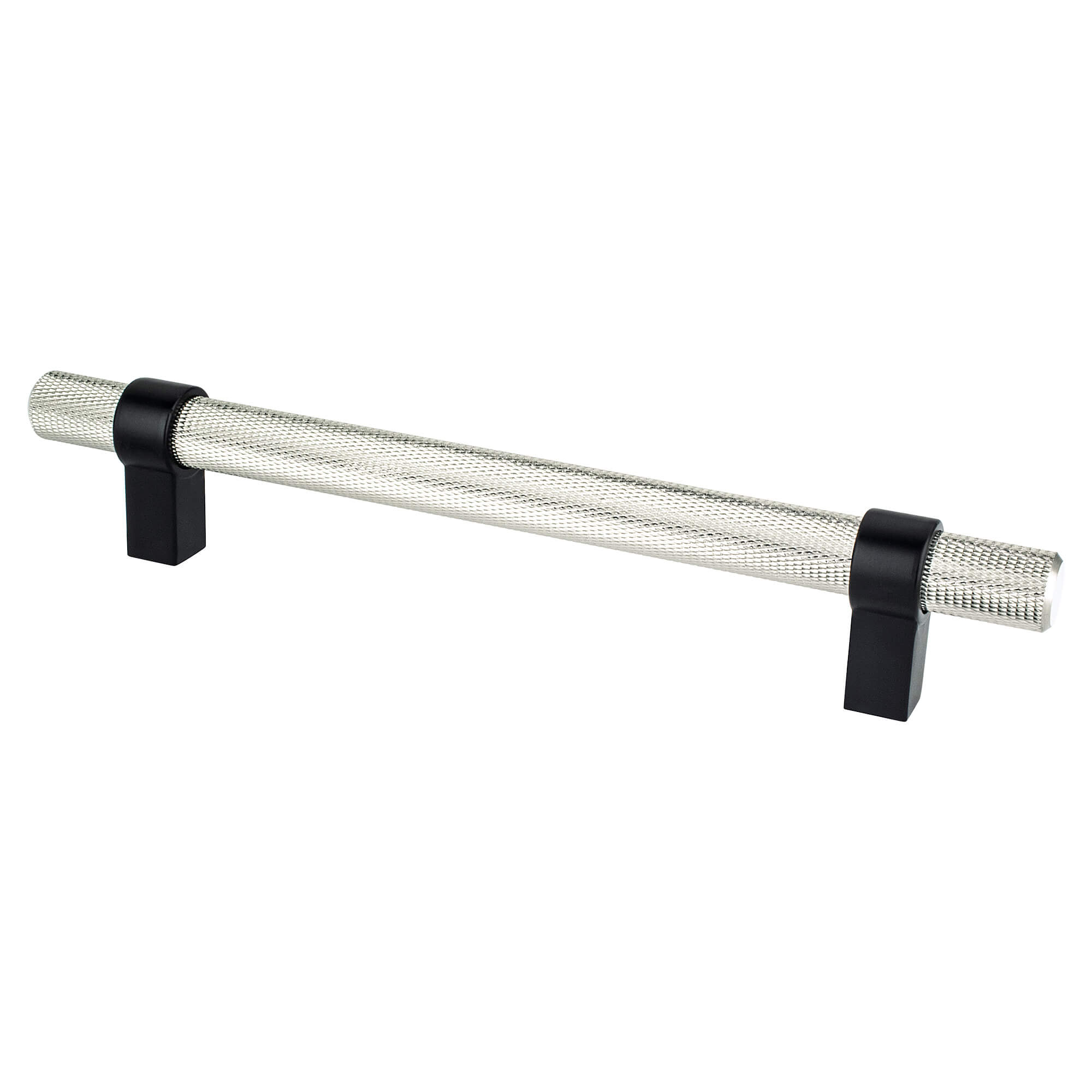 Berenson Radial Reign 6-5/16"(160mm) Pull, Brushed Nickel and Matte Black