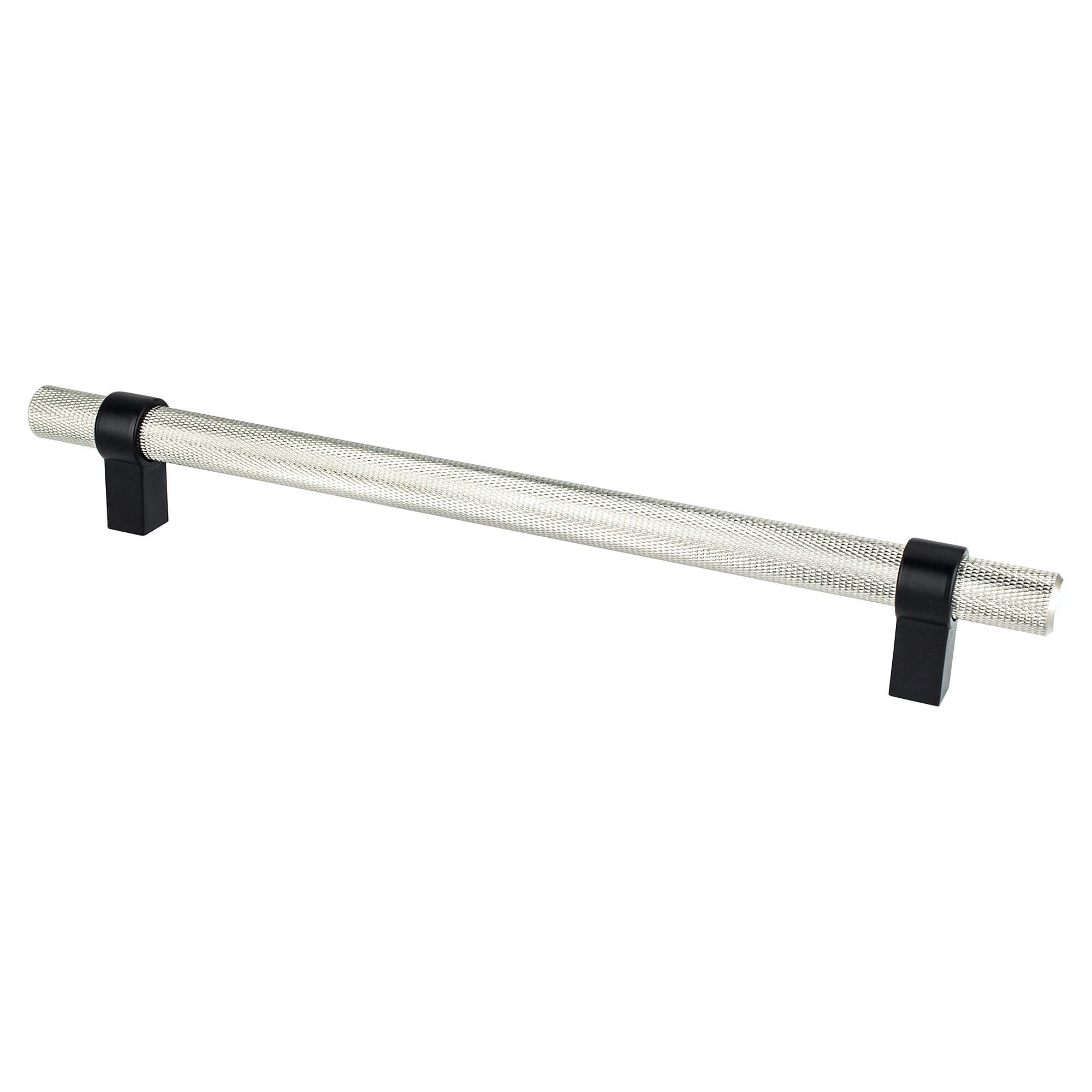 Berenson Radial Reign 8-13/16"(224mm) Pull, Brushed Nickel and Matte Black