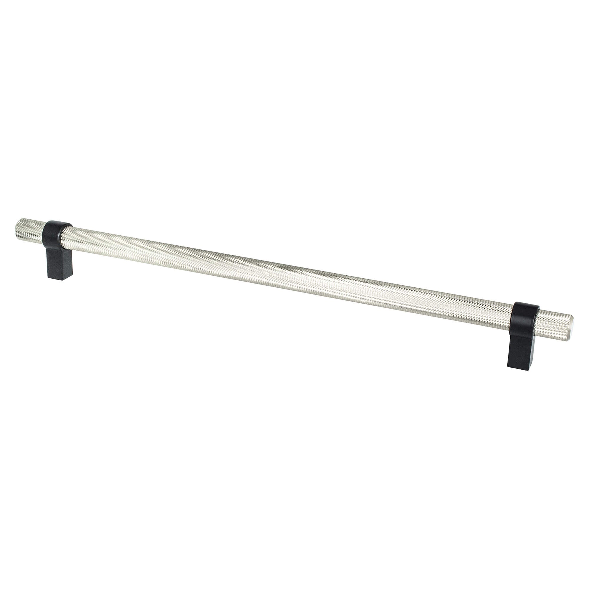 Berenson Radial Reign 12"(305mm) Appliance Pull, Brushed Nickel and Matte Black
