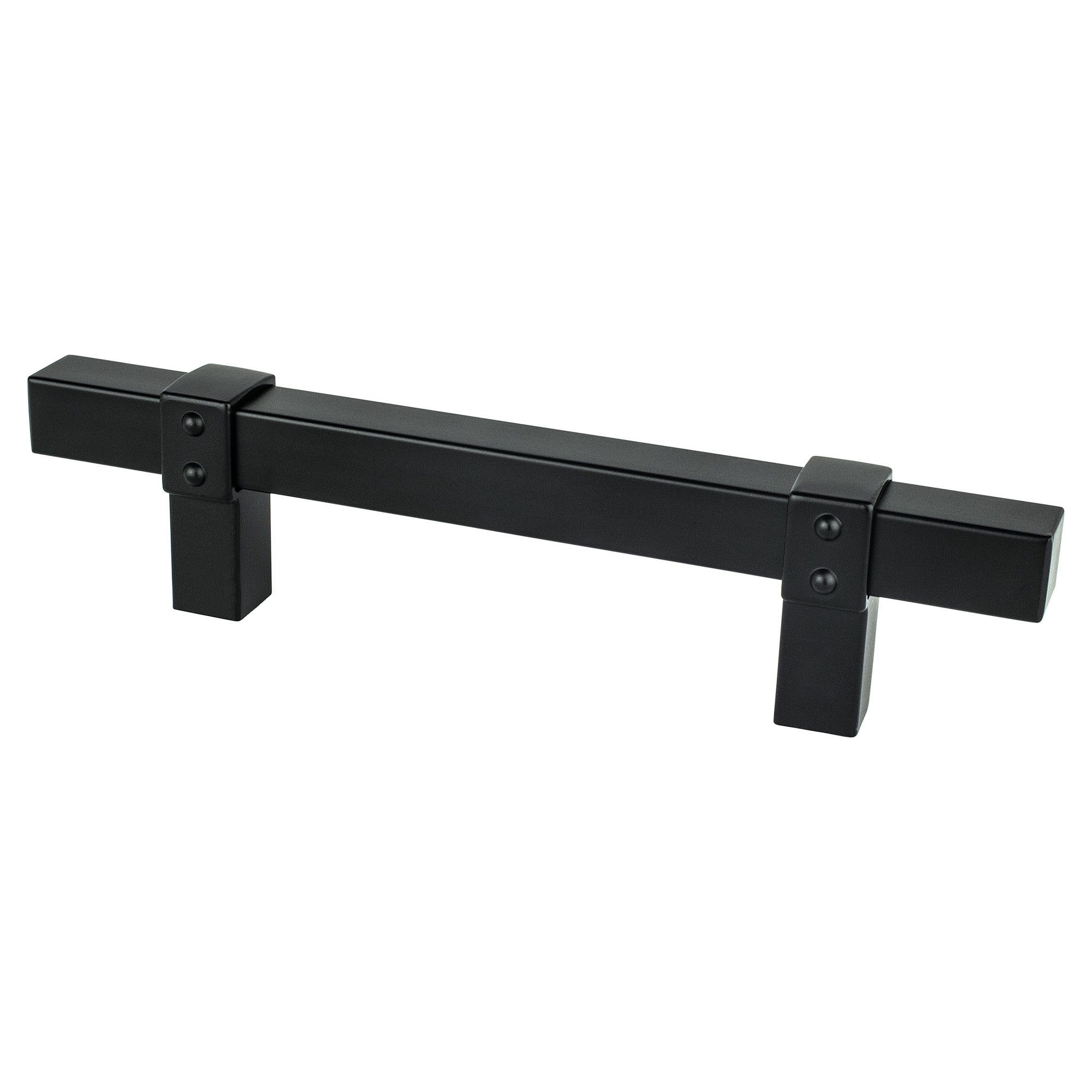 Berenson Rivet Rebel 3-25/32"(96mm) Pull, Matte Black