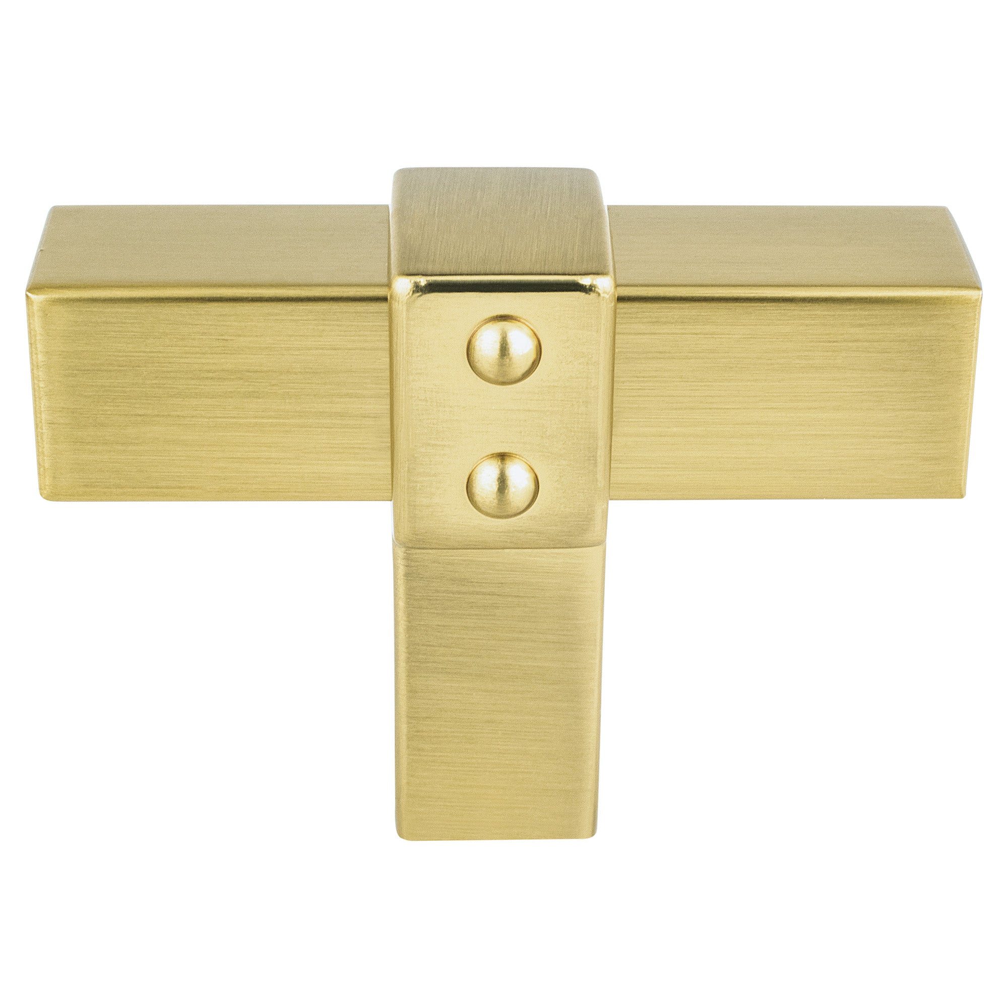 Berenson Rivet Rebel 2"(50mm) Knob, Modern Brushed Gold