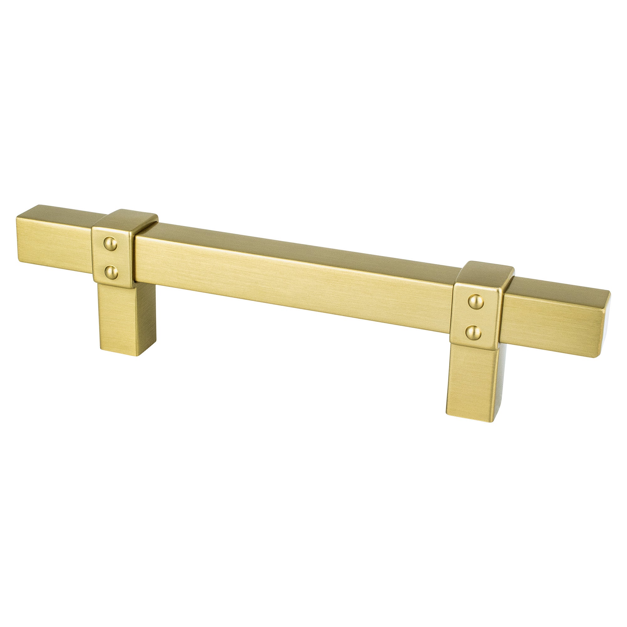 Berenson Rivet Rebel 3-25/32"(96mm) Pull, Modern Brushed Gold