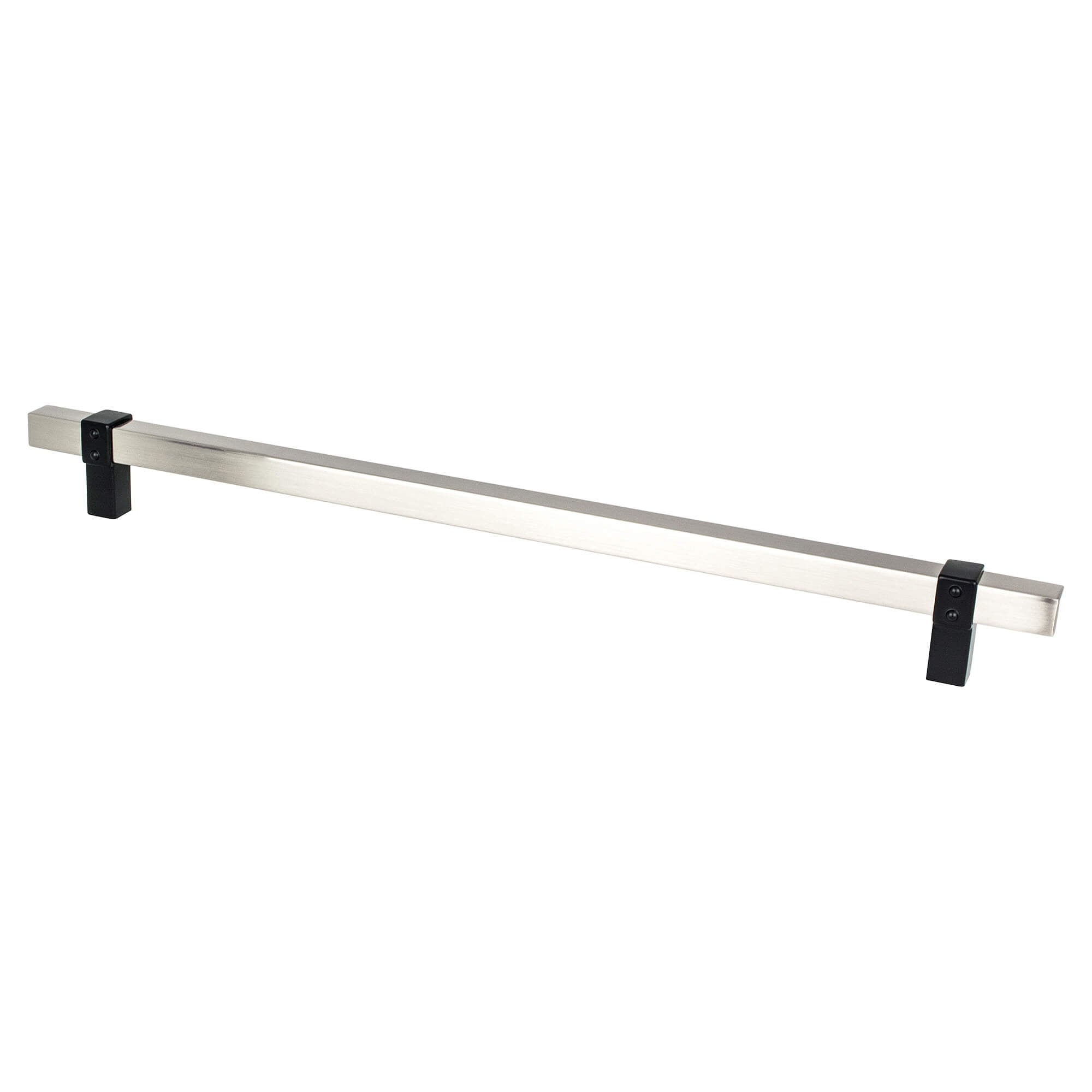 Berenson Rivet Rebel 12"(305mm) Appliance Pull, Brushed Nickel and Matte Black