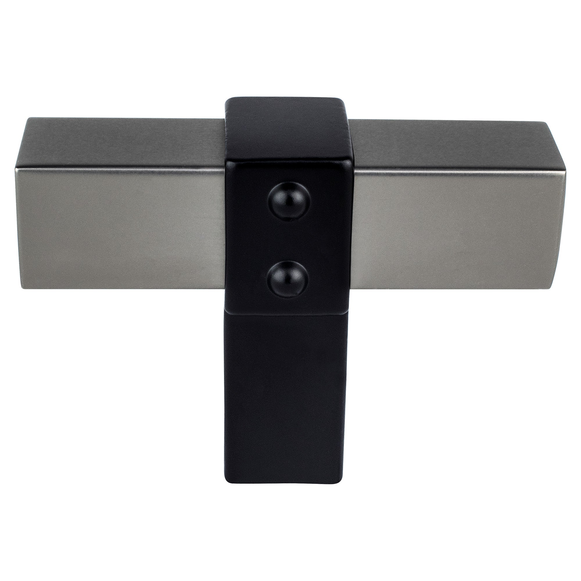 Berenson Rivet Rebel 2"(50mm) Knob, Slate and Matte Black