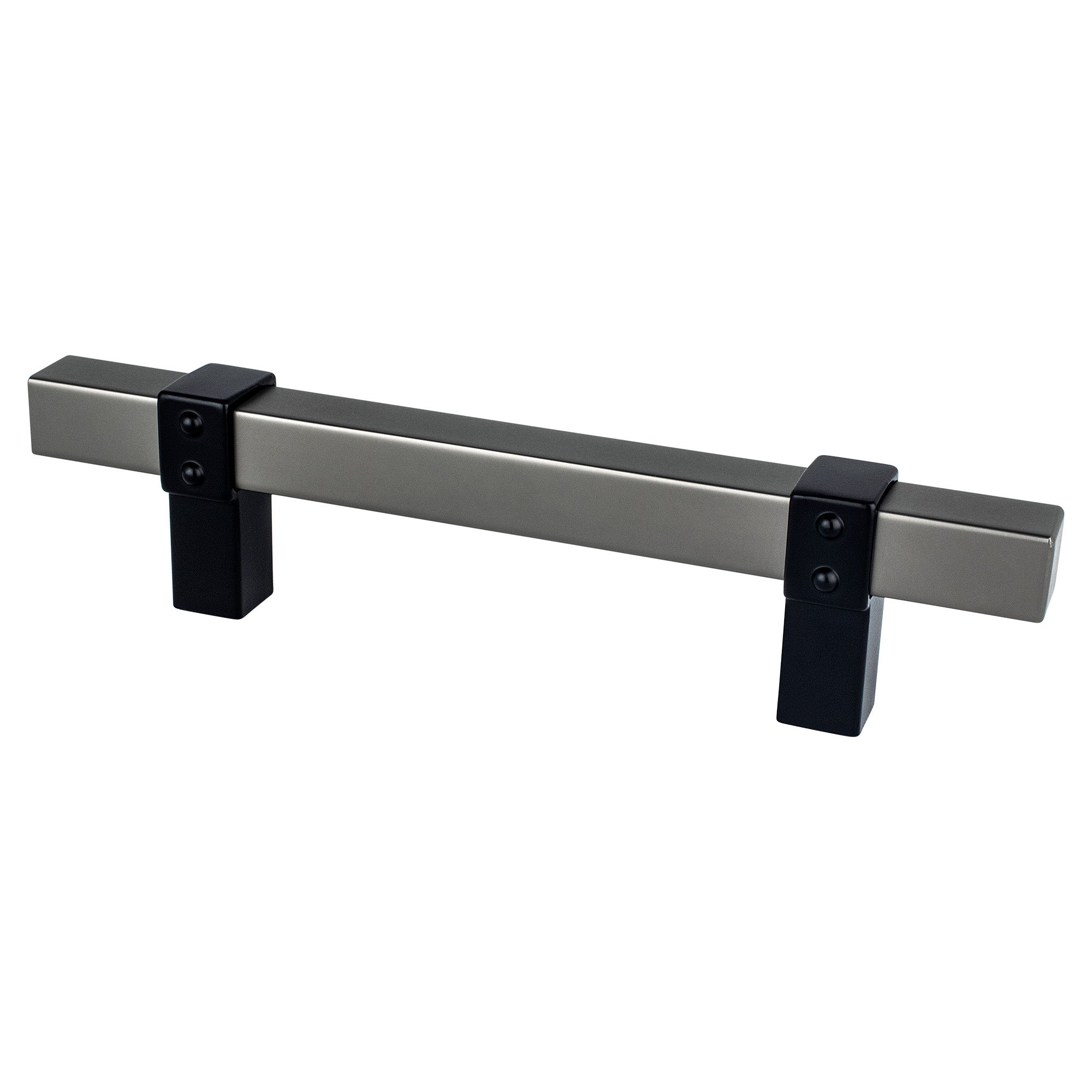 Berenson Rivet Rebel 3-25/32"(96mm) Pull, Slate and Matte Black