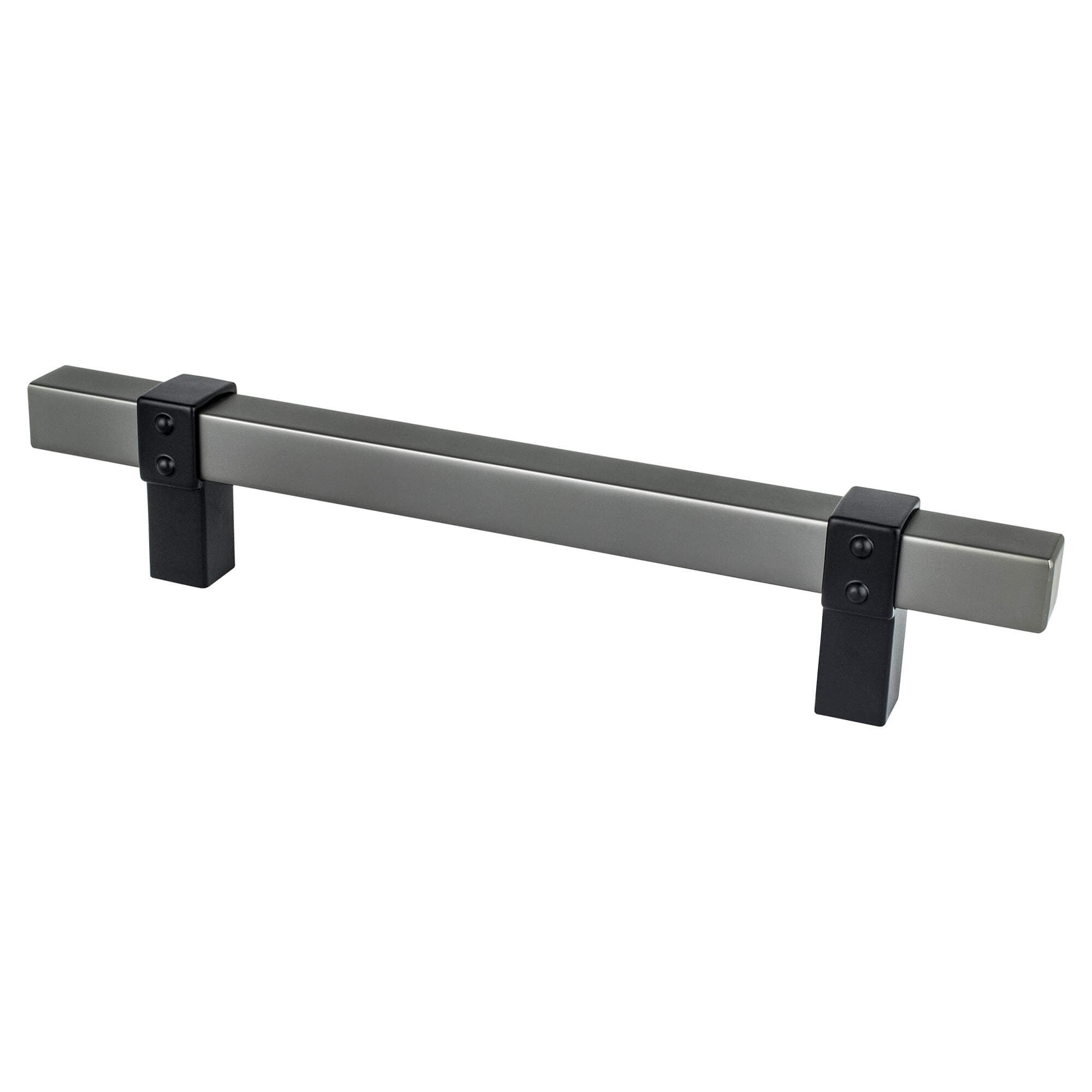 Berenson Rivet Rebel 5"(128mm) Pull, Slate and Matte Black