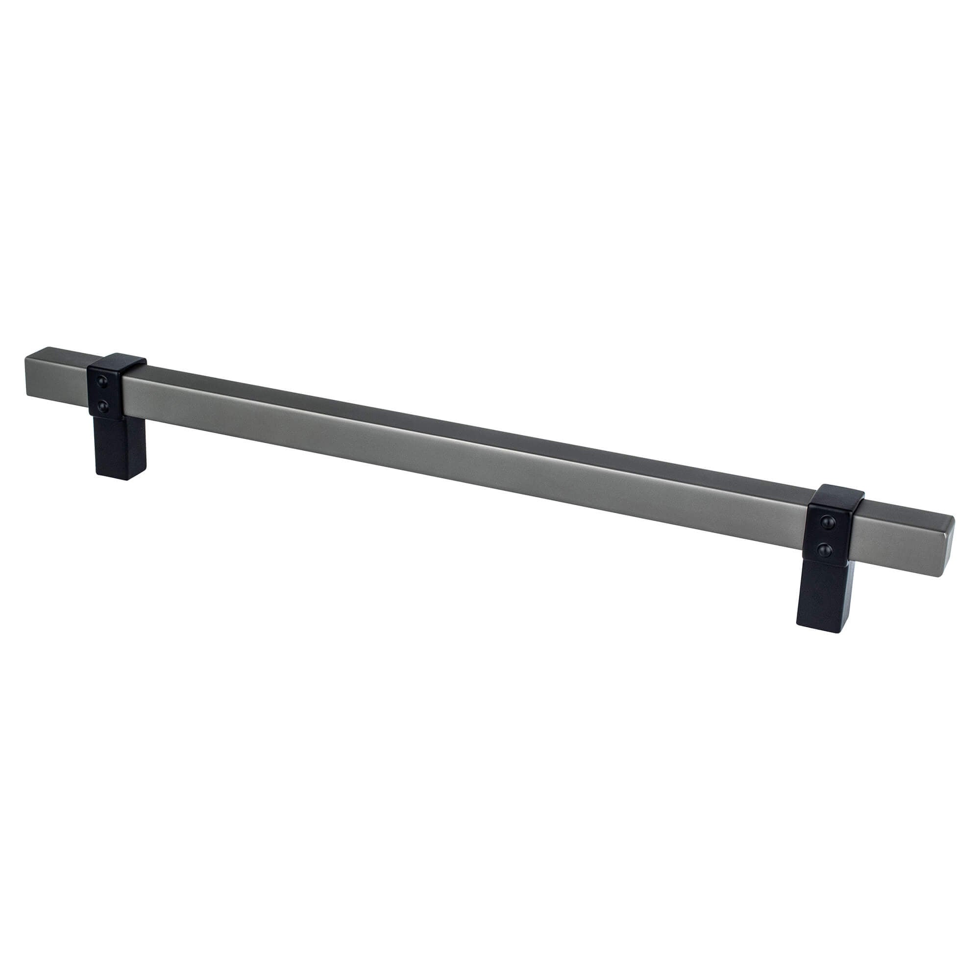 Berenson Rivet Rebel 8-13/16"(224mm) Pull, Slate and Matte Black