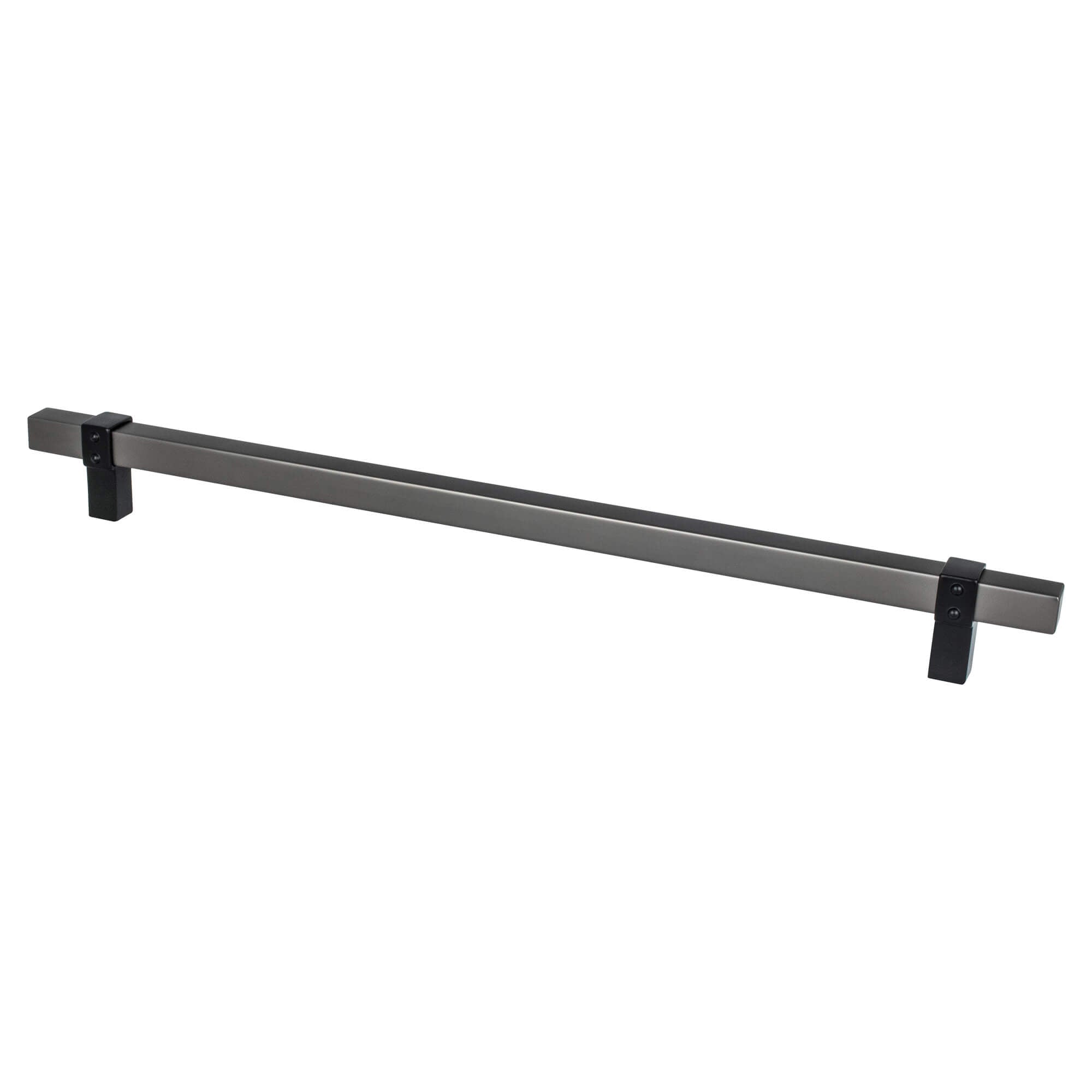 Berenson Rivet Rebel 12"(305mm) Appliance Pull, Slate and Matte Black