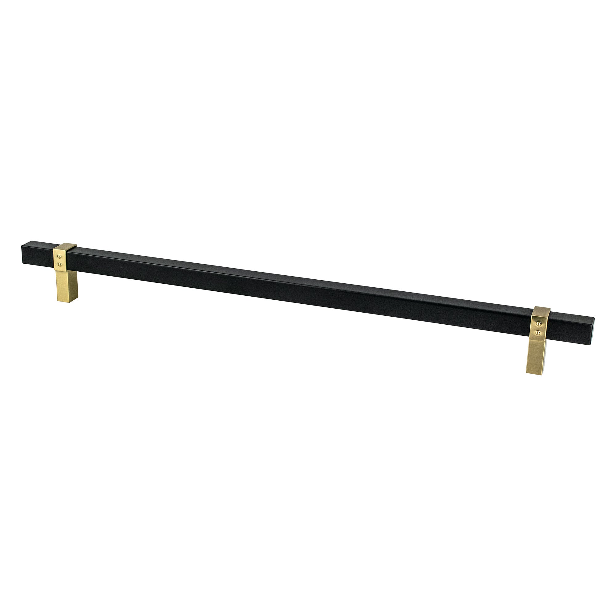 Berenson Rivet Rebel 18"(457mm) Appliance Pull, Matte Black and Modern Brushed Gold