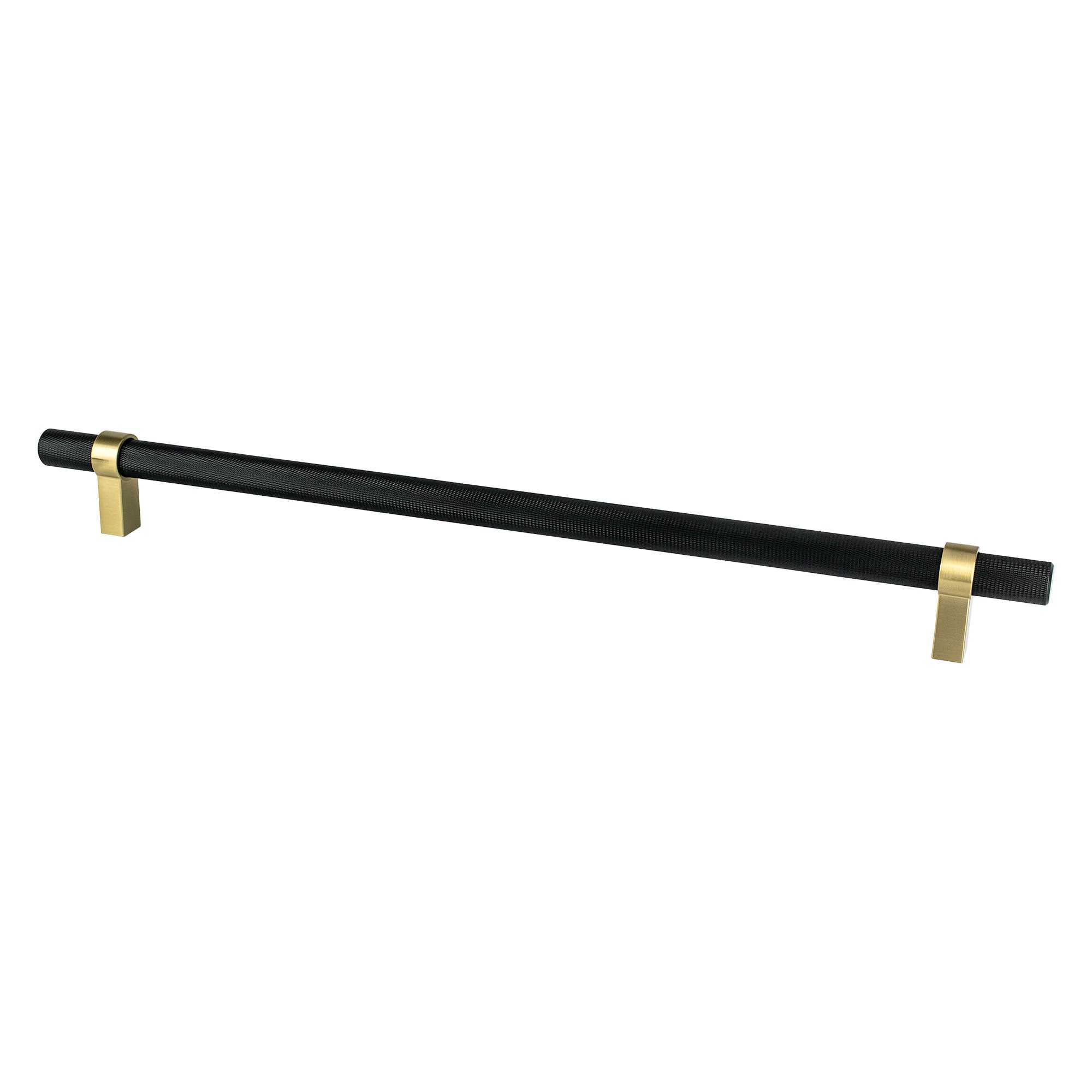 Berenson Radial Reign 18"(457mm) Appliance Pull, Matte Black and Modern Brushed Gold