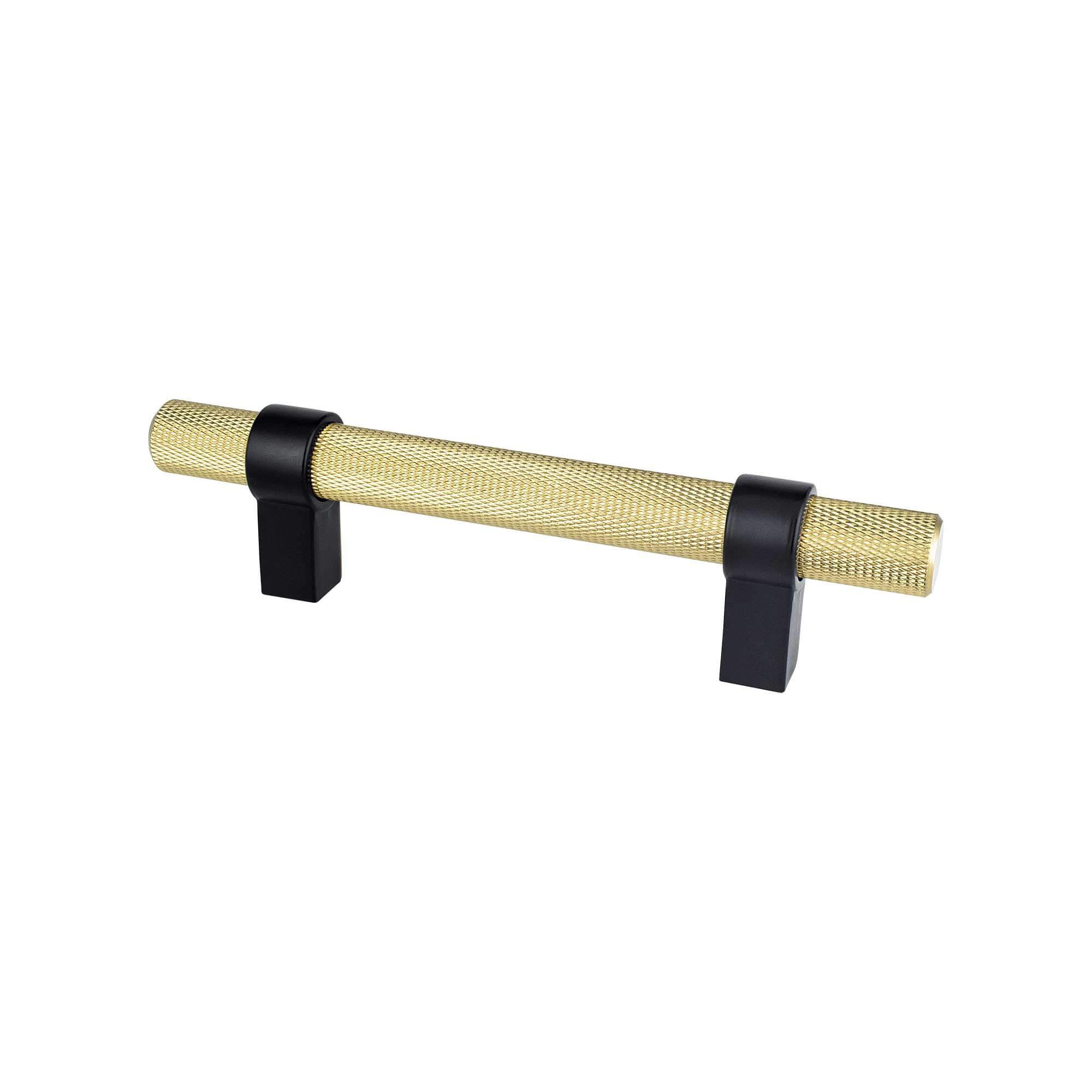 Berenson Radial Reign 3-25/32"(96mm) Pull, Modern Brushed Gold and Matte Black