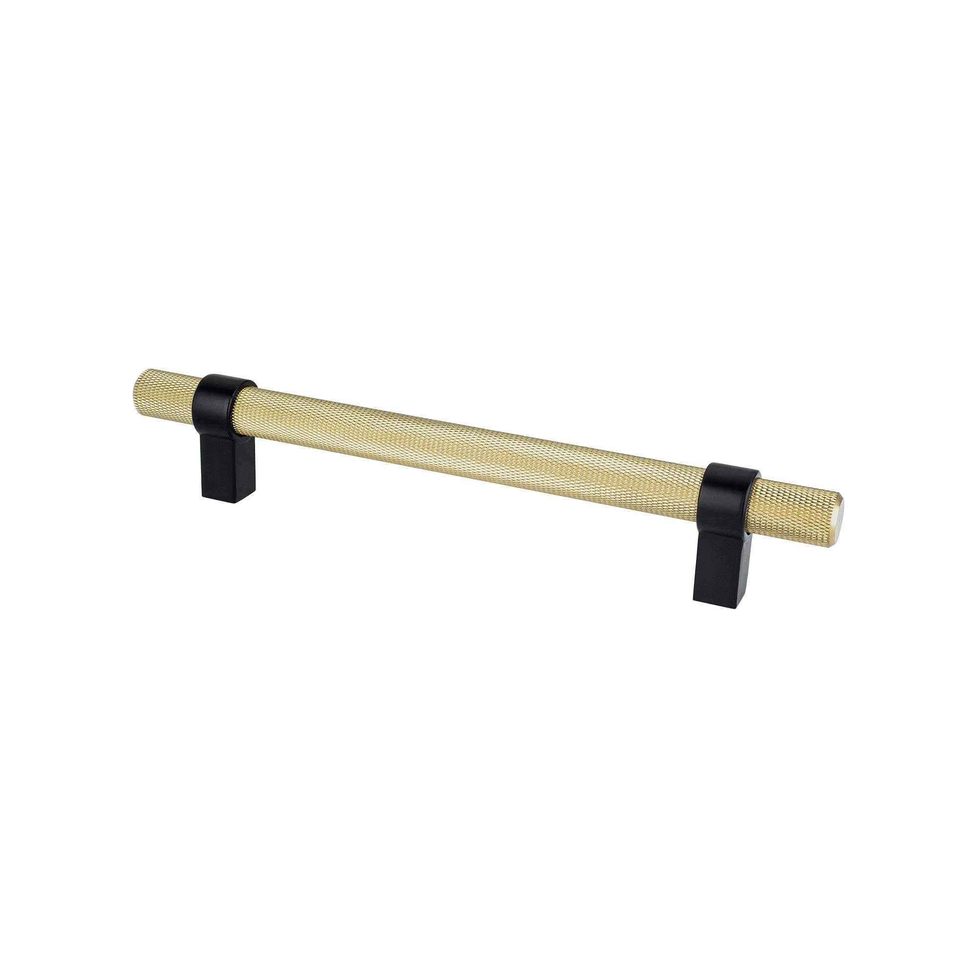 Berenson Radial Reign 6-5/16"(160mm) Pull, Modern Brushed Gold and Matte Black