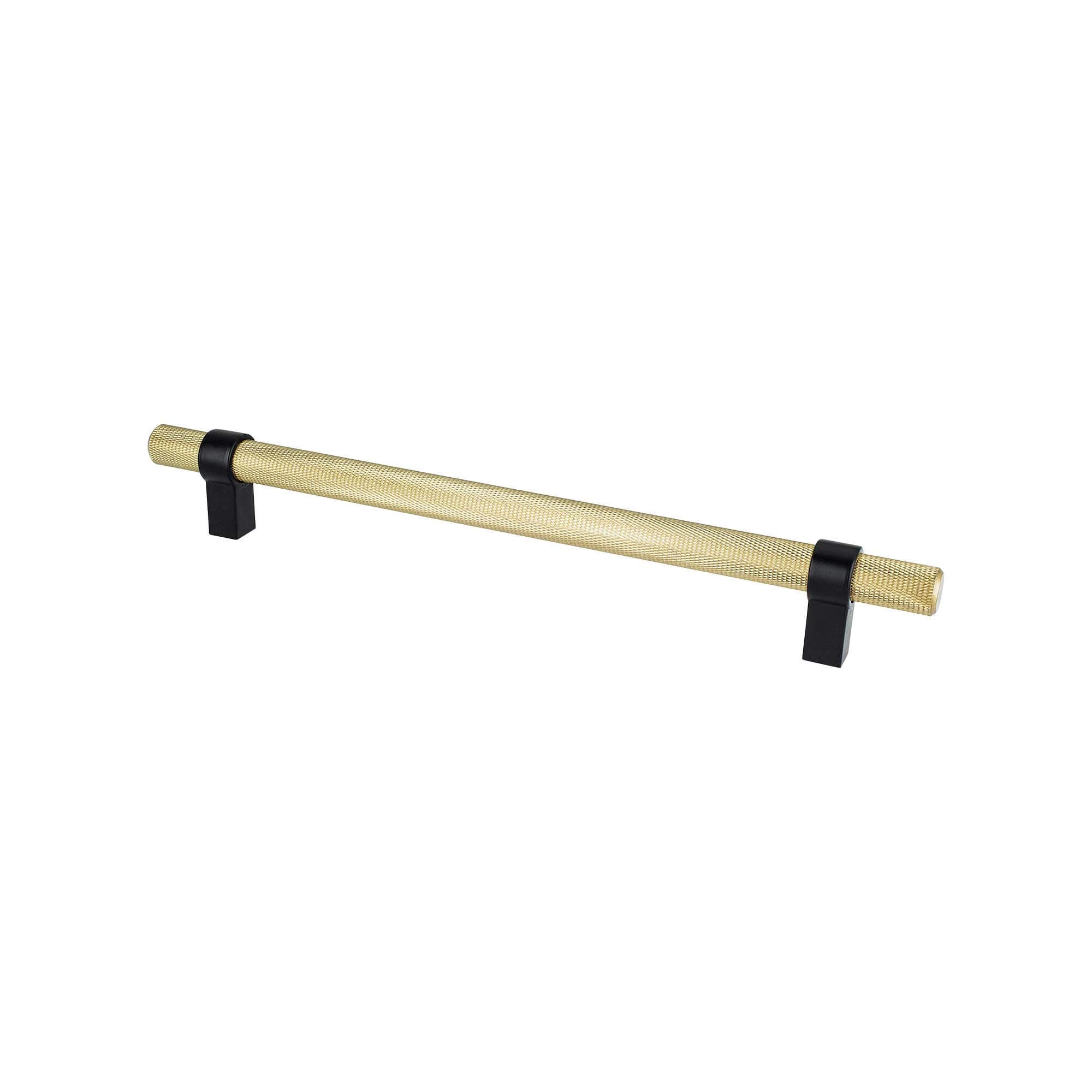 Berenson Radial Reign 12"(305mm) Appliance Pull, Modern Brushed Gold and Matte Black