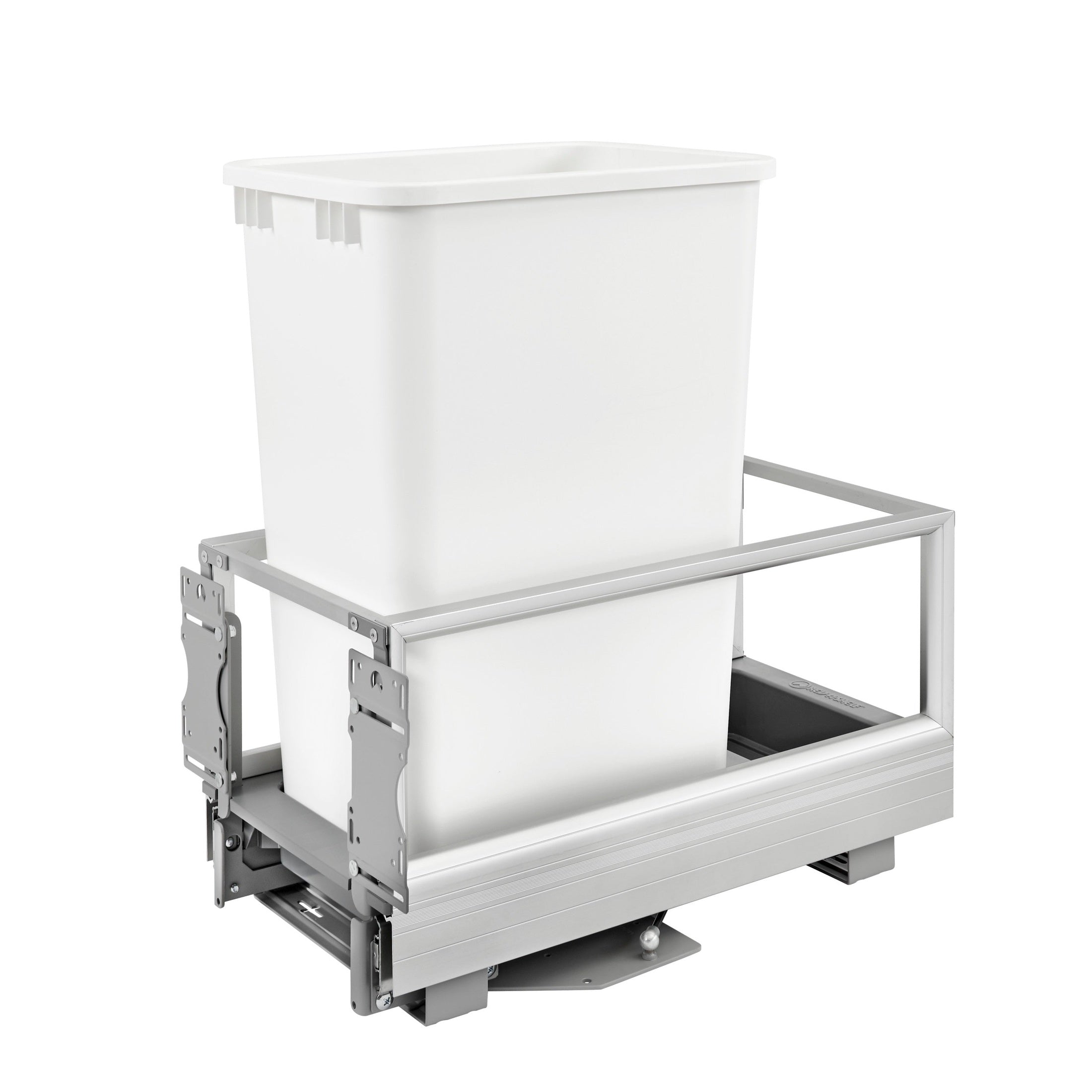 Aluminum Pullout Waste Container for Full-Height Cabinet with Soft Open/Close
