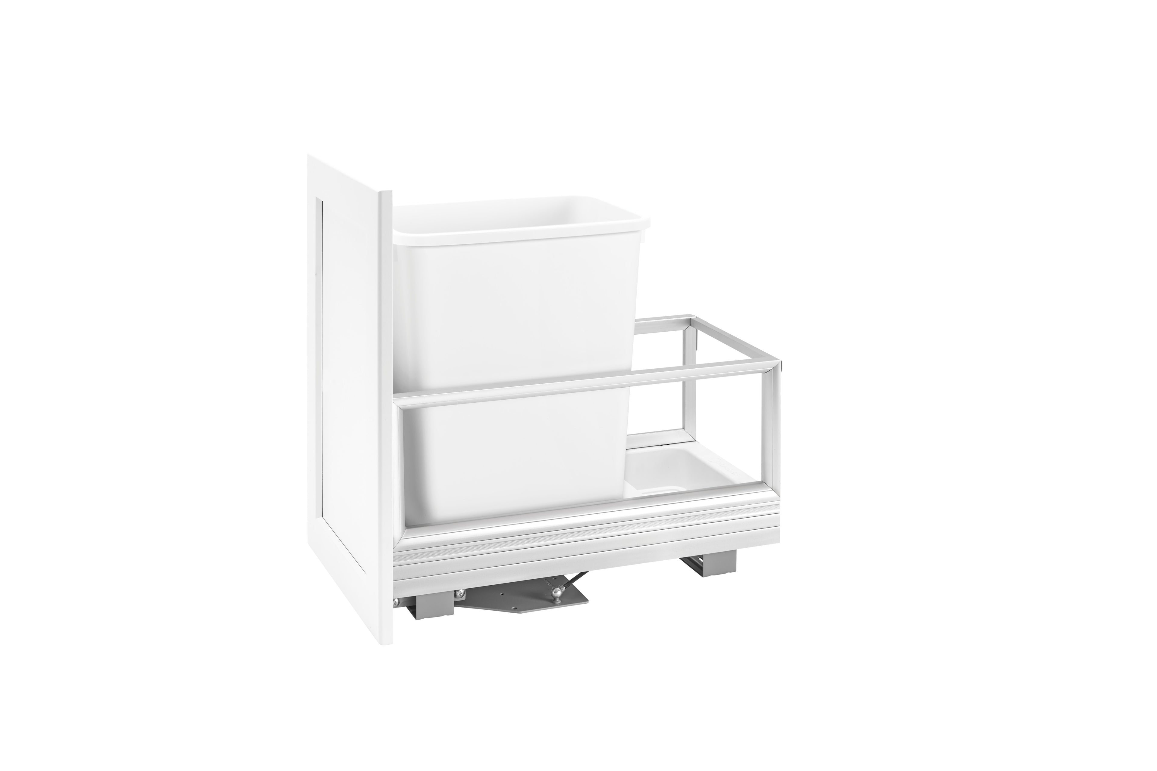 Aluminum Pullout Waste Container with Soft Open/Close