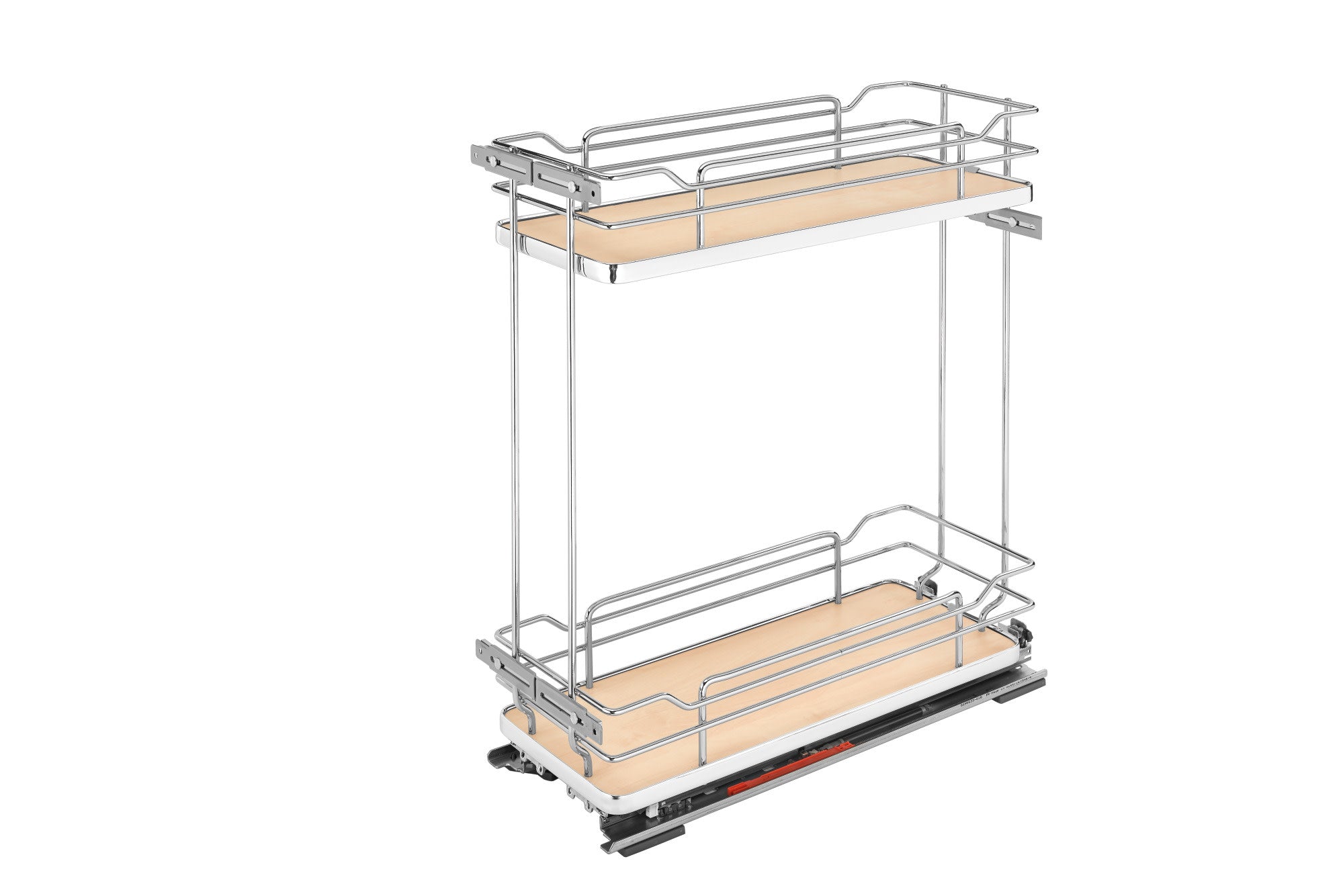 8" Two-Tier Pullout Maple Wire Organizer