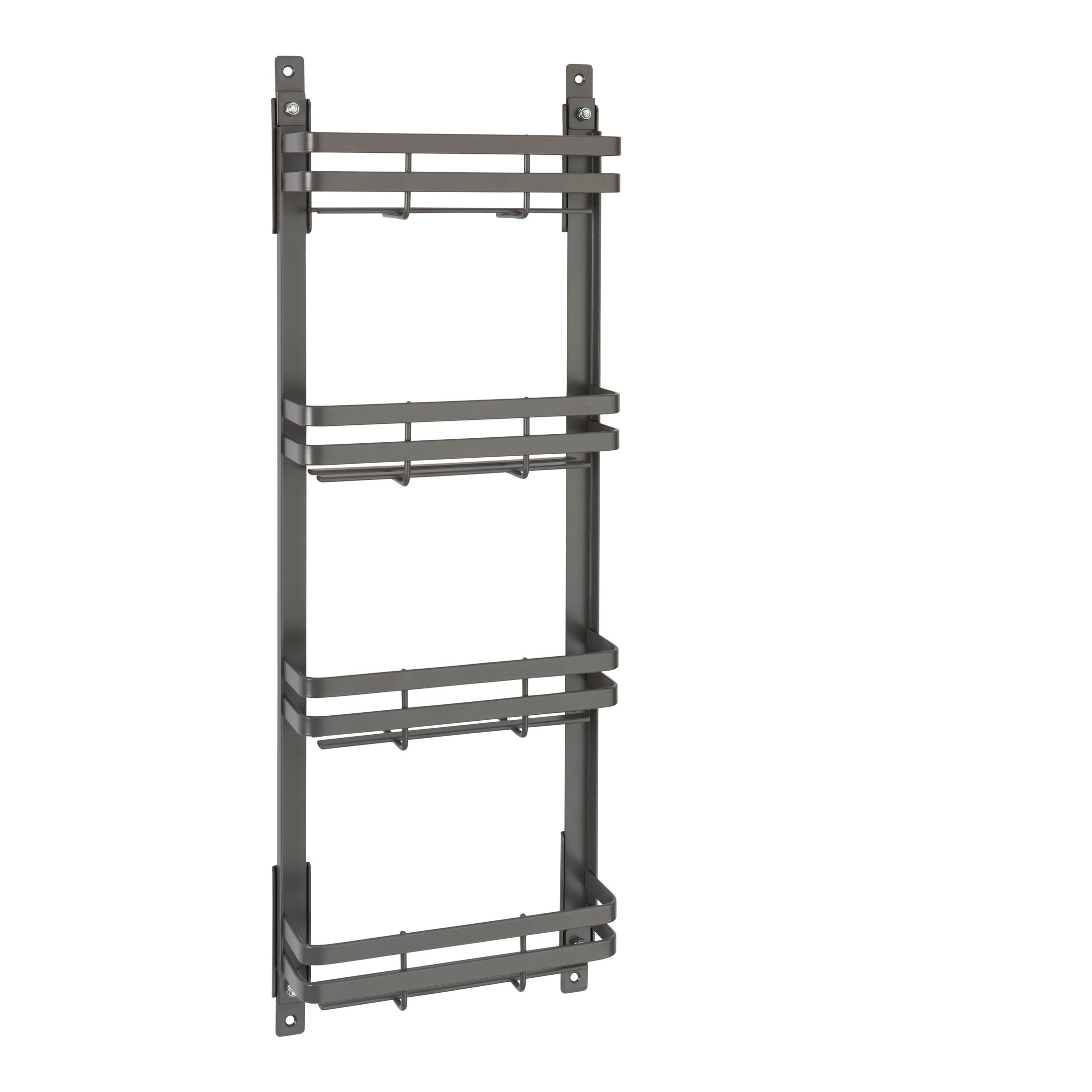 Steel Wall/Door Mount Spice Rack Organizer