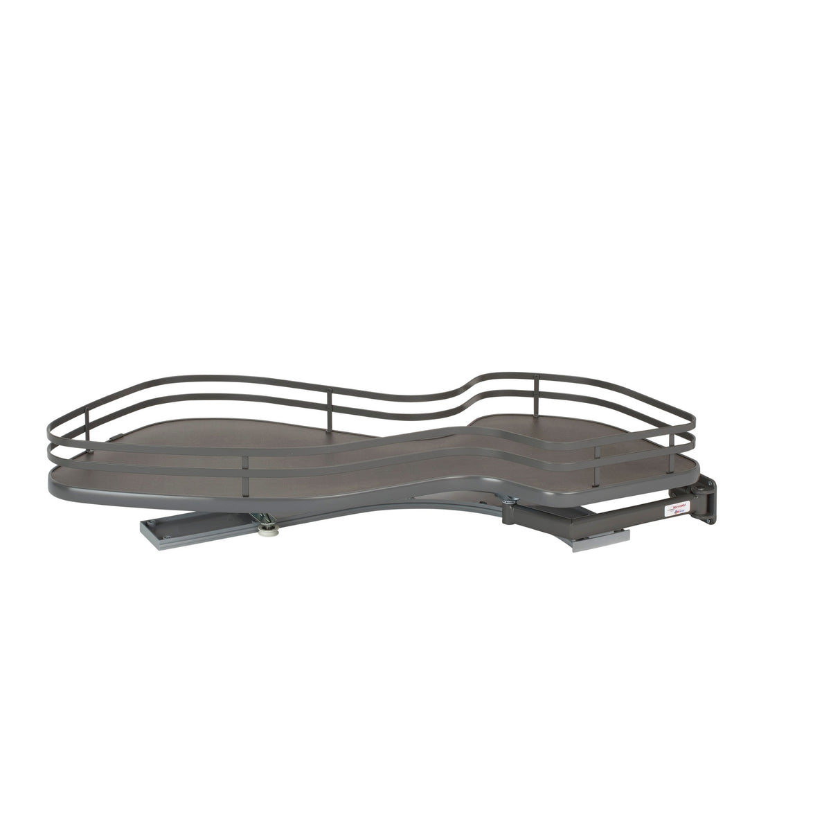 Orion Gray Solid Bottom Flat Wire Single-Tier "Cloud" Optimizer for 15" Right Opening/Blind Left Corner Cabinets