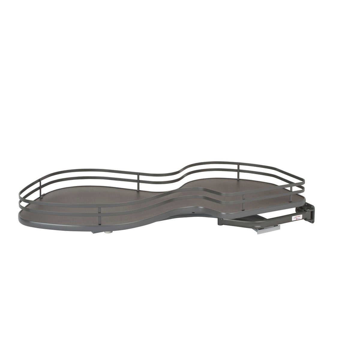 Orion Gray Solid Bottom Flat Wire Single-Tier "Cloud" Optimizer for 18" Opening/Blind Left Corner Cabinets