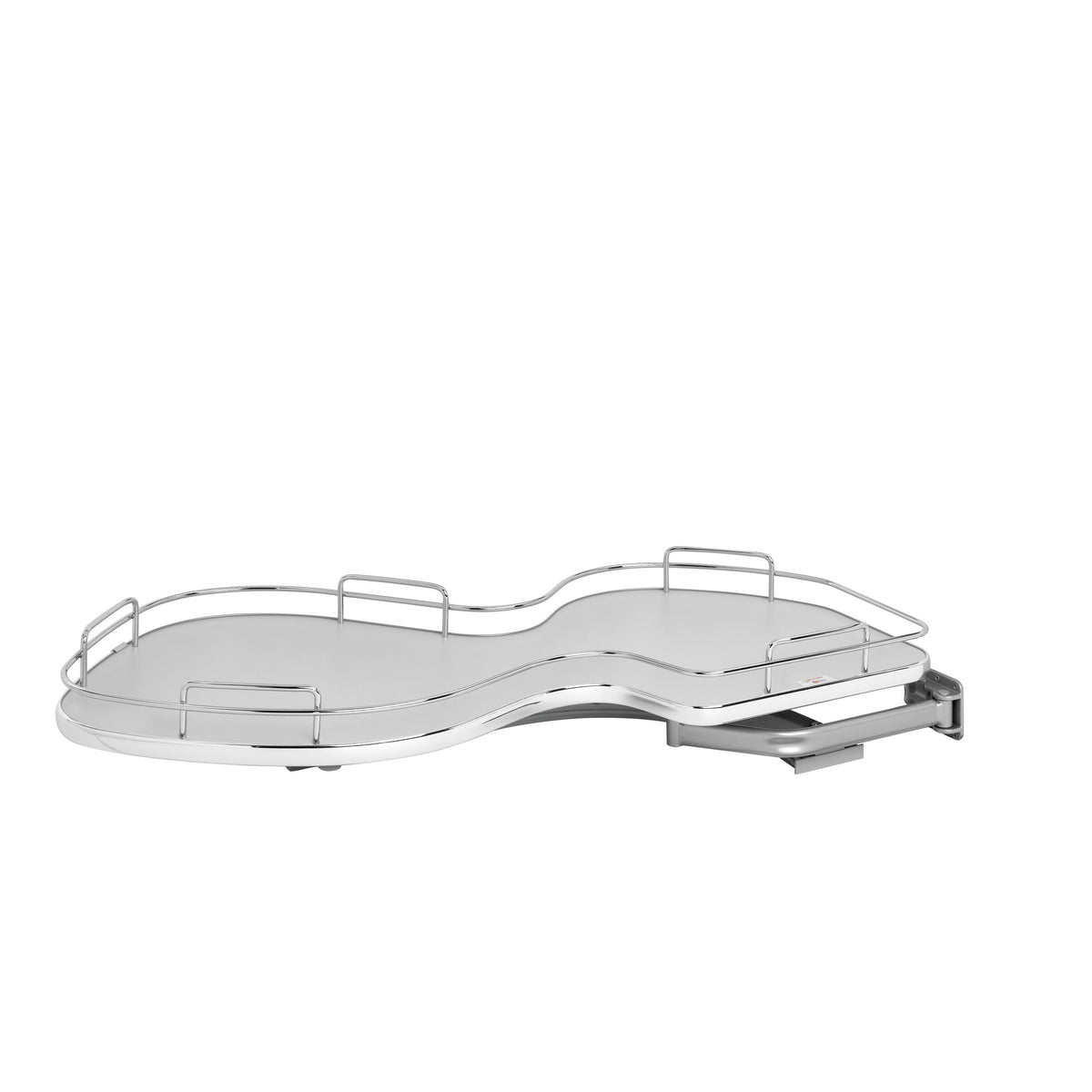 Maple Solid Bottom Chrome Wire Single-Tier "Cloud" Optimizer for 18" Right Opening/Blind Left Corner Cabinets