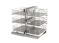 Gray Three-Tier Elite Optimizer w/ Soft-Close for 15" Blind Corner Cabinet Openings
