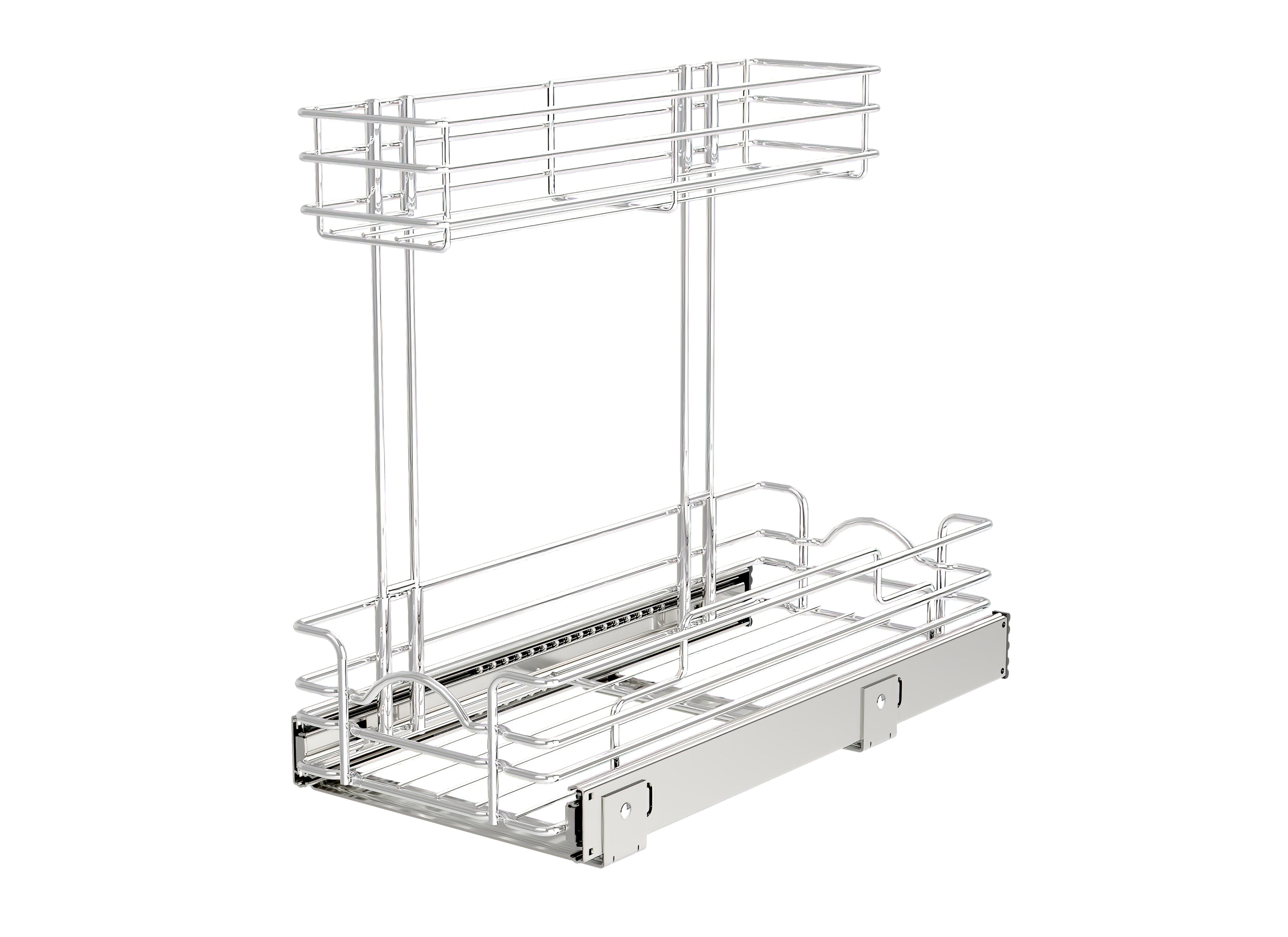Two-Tier Undersink Steel Wire Pullout Container