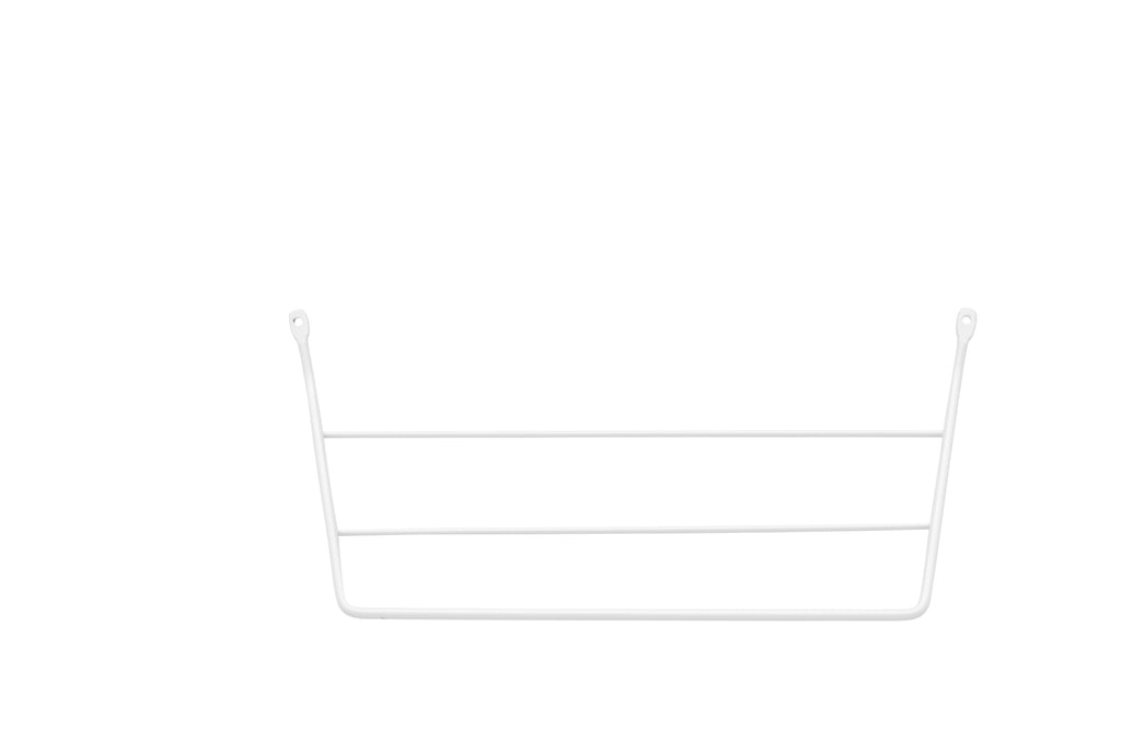 White Undersink 3-Prong Door-Mount Dish Towel Bar