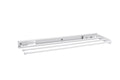 White Undersink 3-Prong Pullout Dish Towel Bar