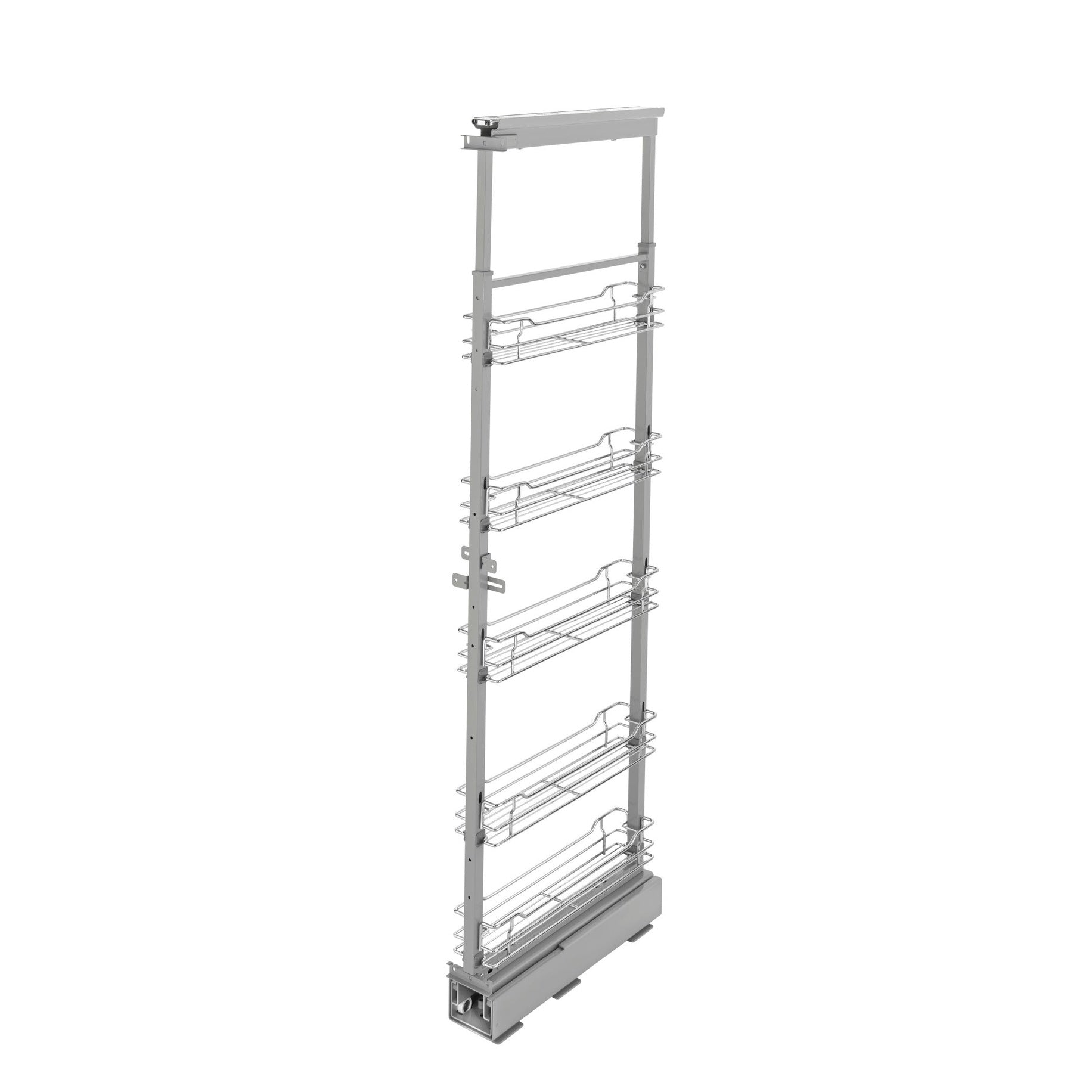 Chrome Wire (5) Shelf Pullout w/ Soft-Close for 9" Face Frame Pantry w/ Height of 58-1/4" to 65-3/4"